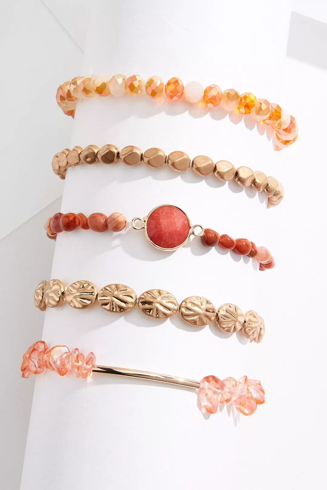 Cato Bracelets | Glass Multi Stretch Bracelet Set