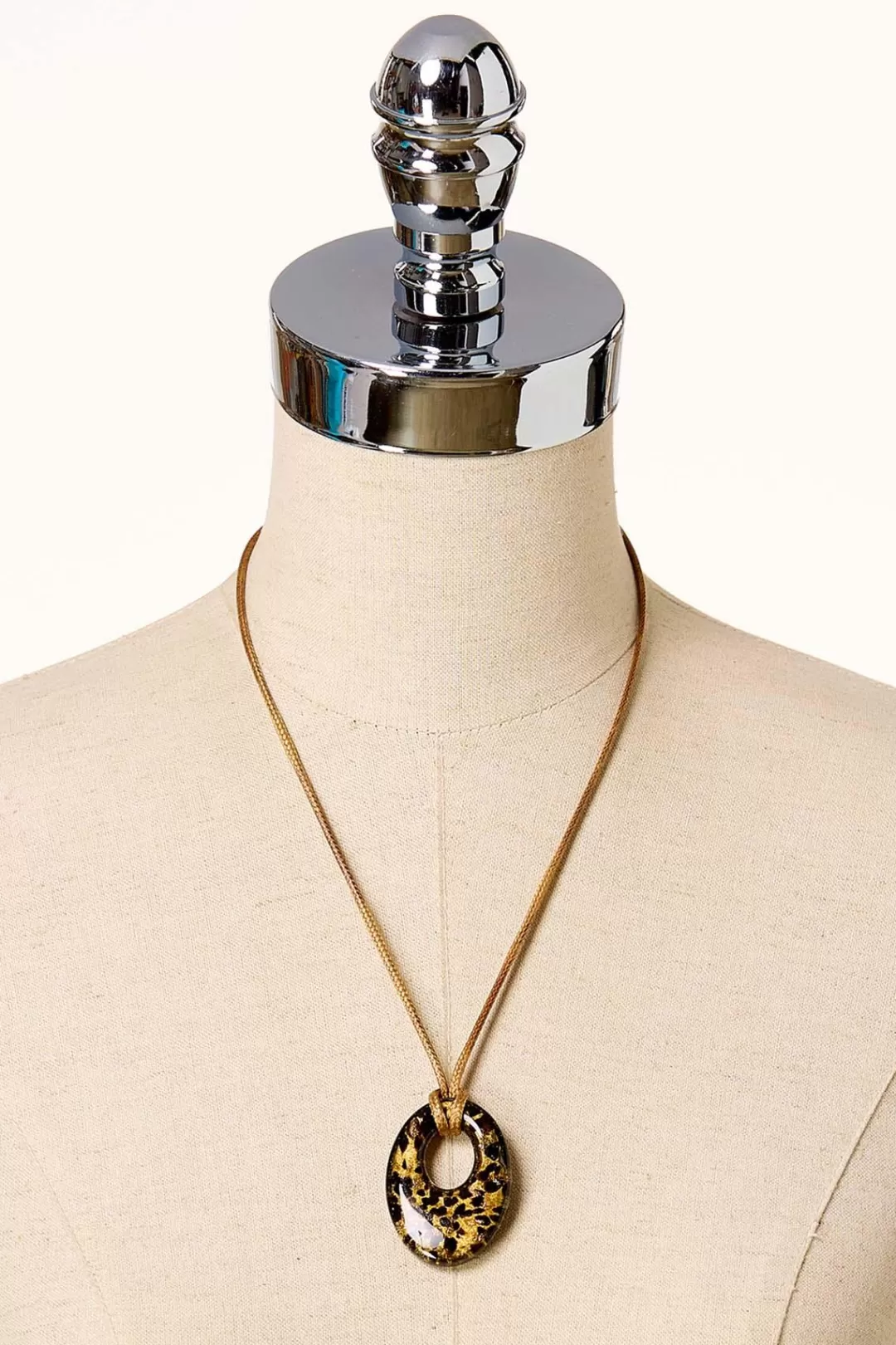 Cato Necklaces | Glass Pendant Cord Necklace