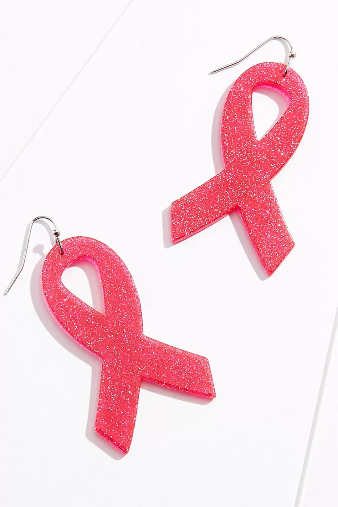 Cato Earrings | Glitter Awareness Ribbon Earrings