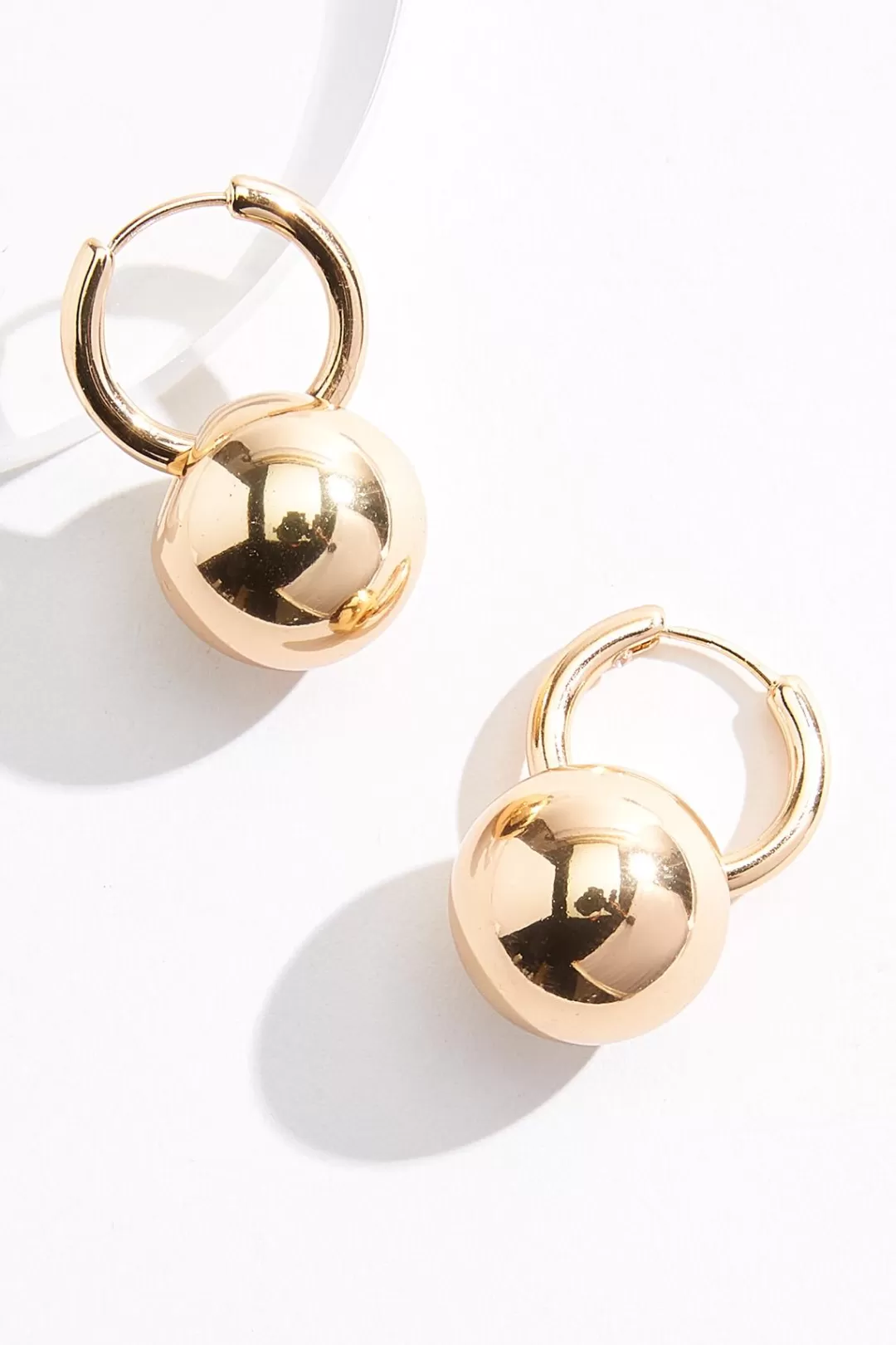 Cato Earrings | Ball Hoop Earrings