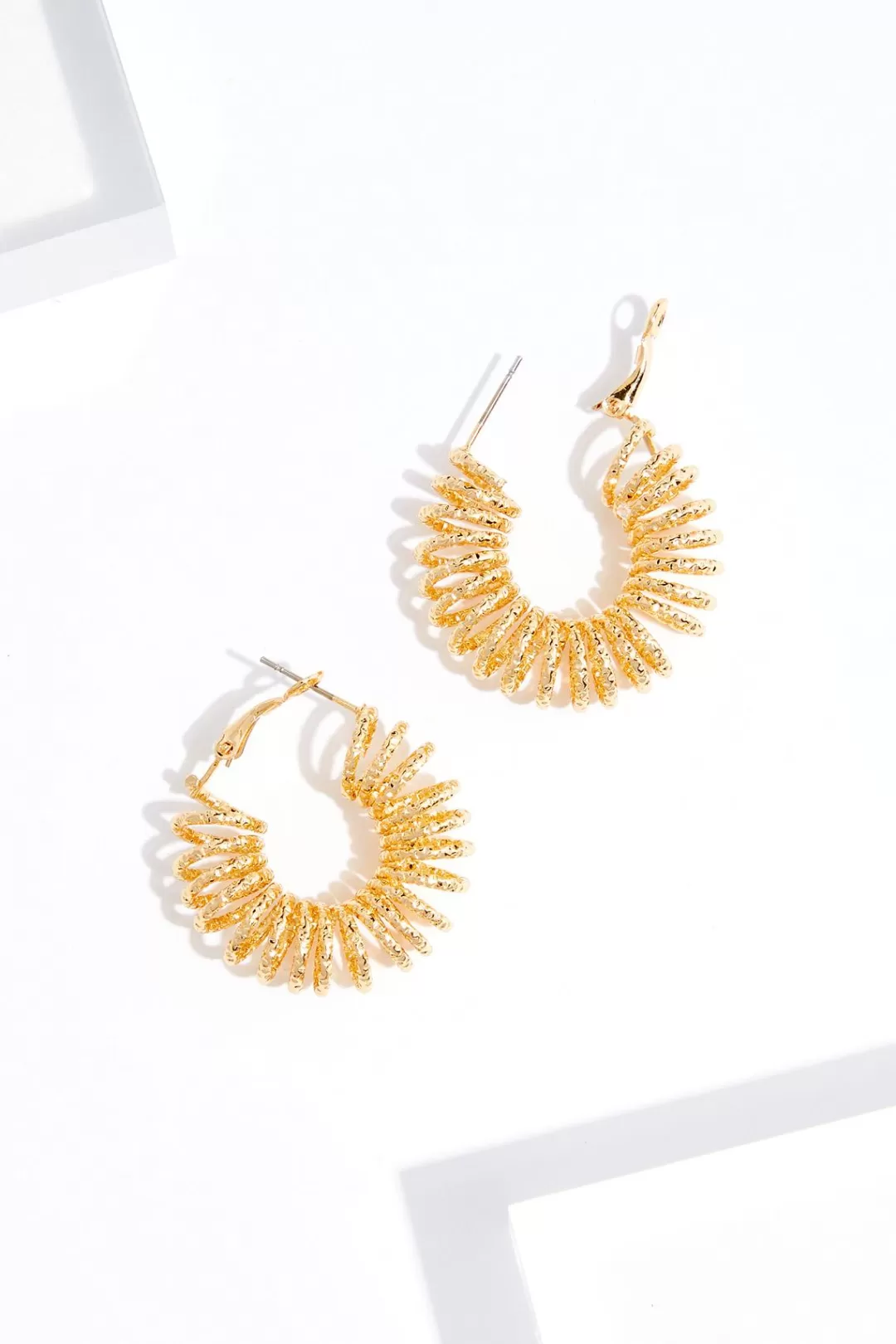 Cato Earrings | Coil Hoop Earrings