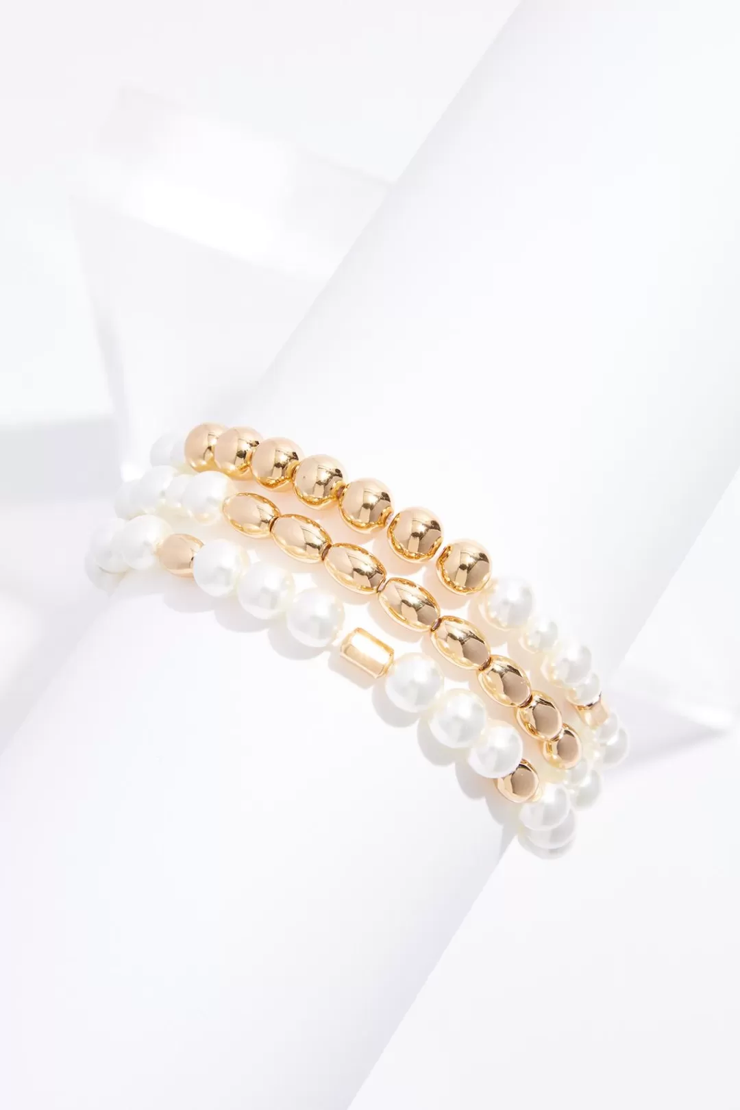 Cato Bracelets | Pearl Multi Row Bracelet