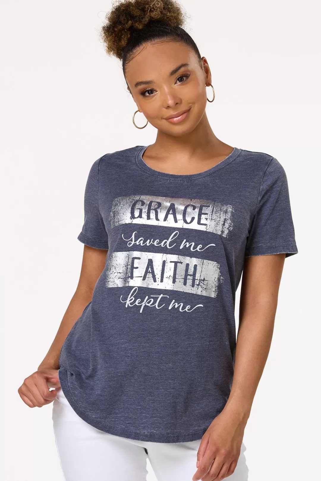 Cato Tops | Grace Saved Me Tee