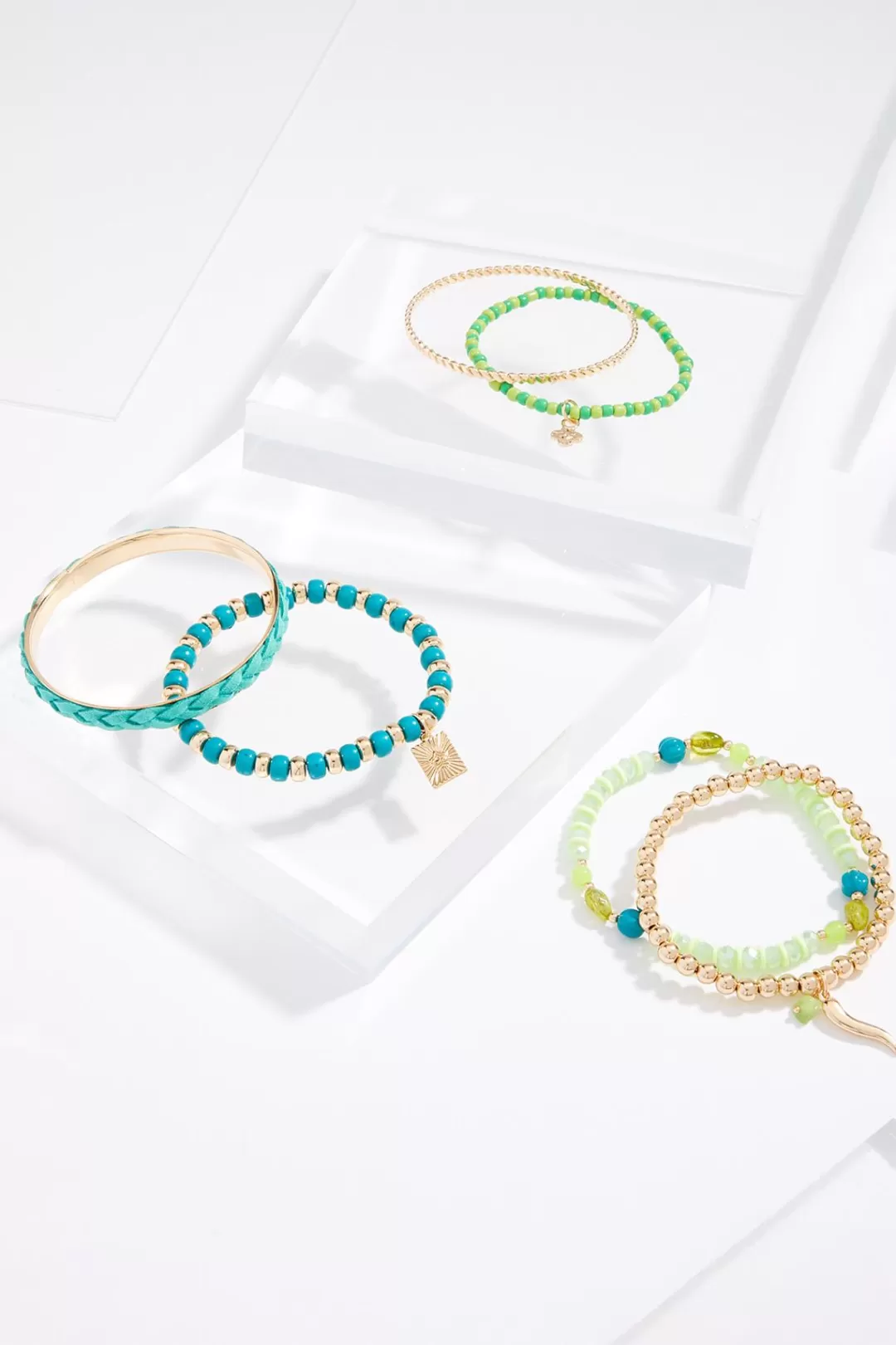 Cato Bracelets | Green Bracelet Set