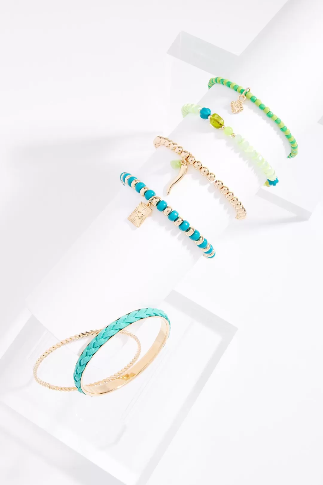 Cato Bracelets | Green Bracelet Set