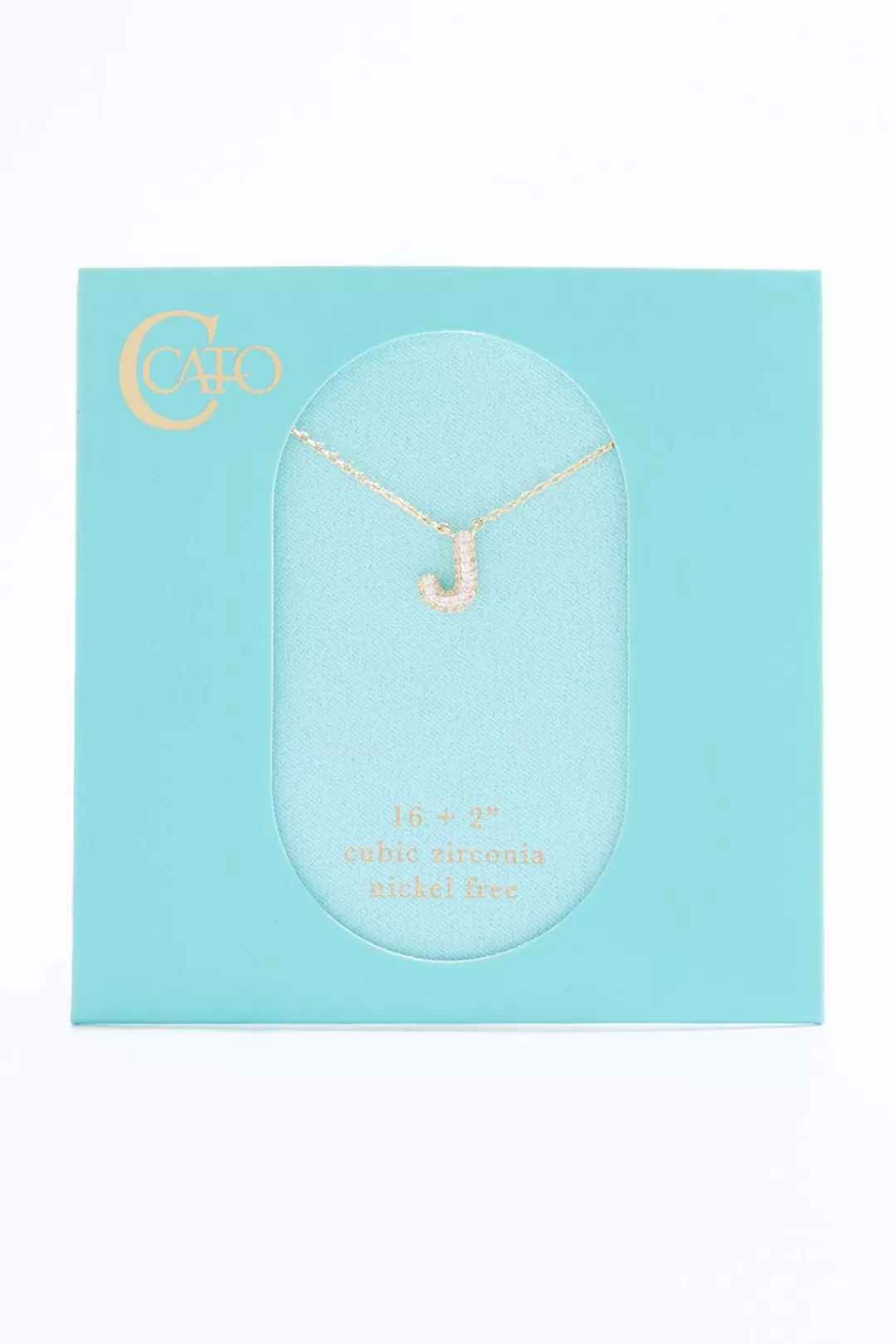 Cato Necklaces | J Initial Bubble Necklace