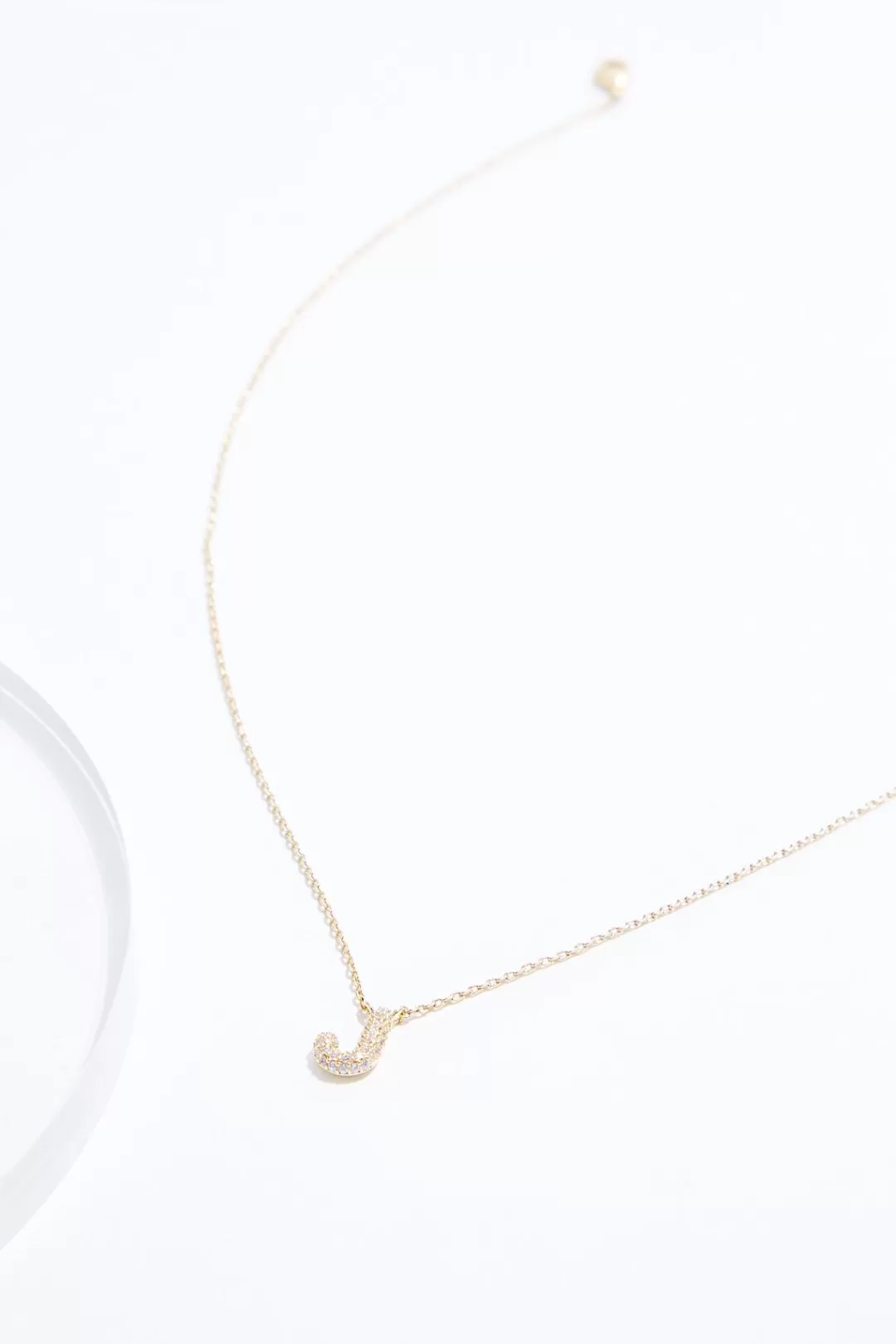 Cato Necklaces | J Initial Bubble Necklace