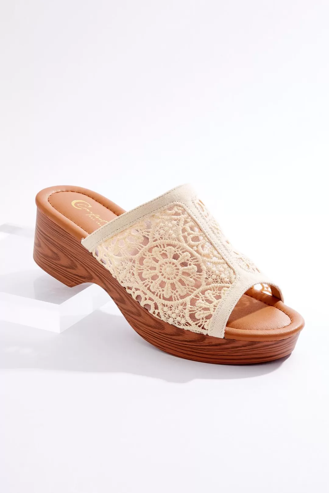 Cato Sandals | Lace Crochet Vamp Sandals