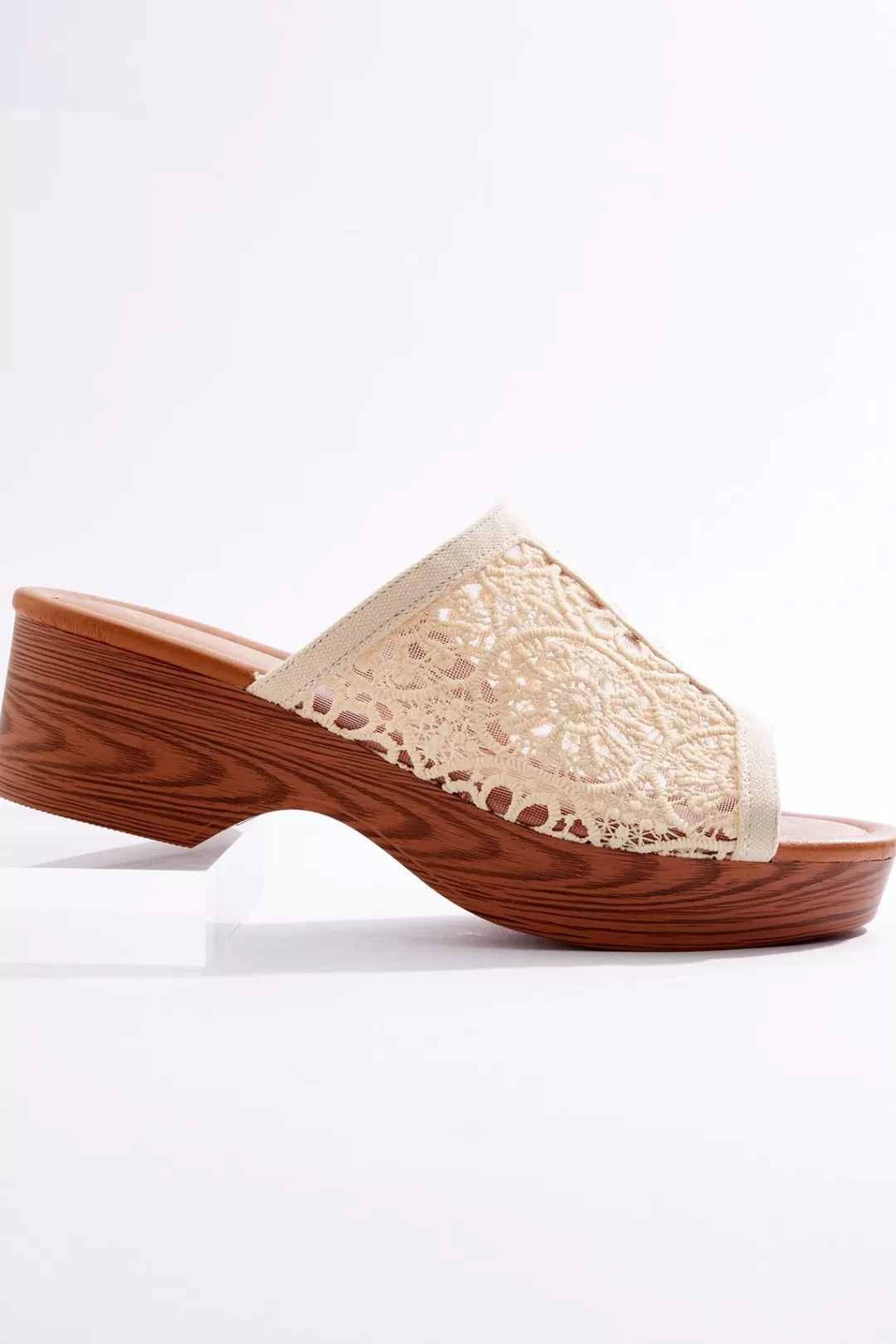 Cato Sandals | Lace Crochet Vamp Sandals