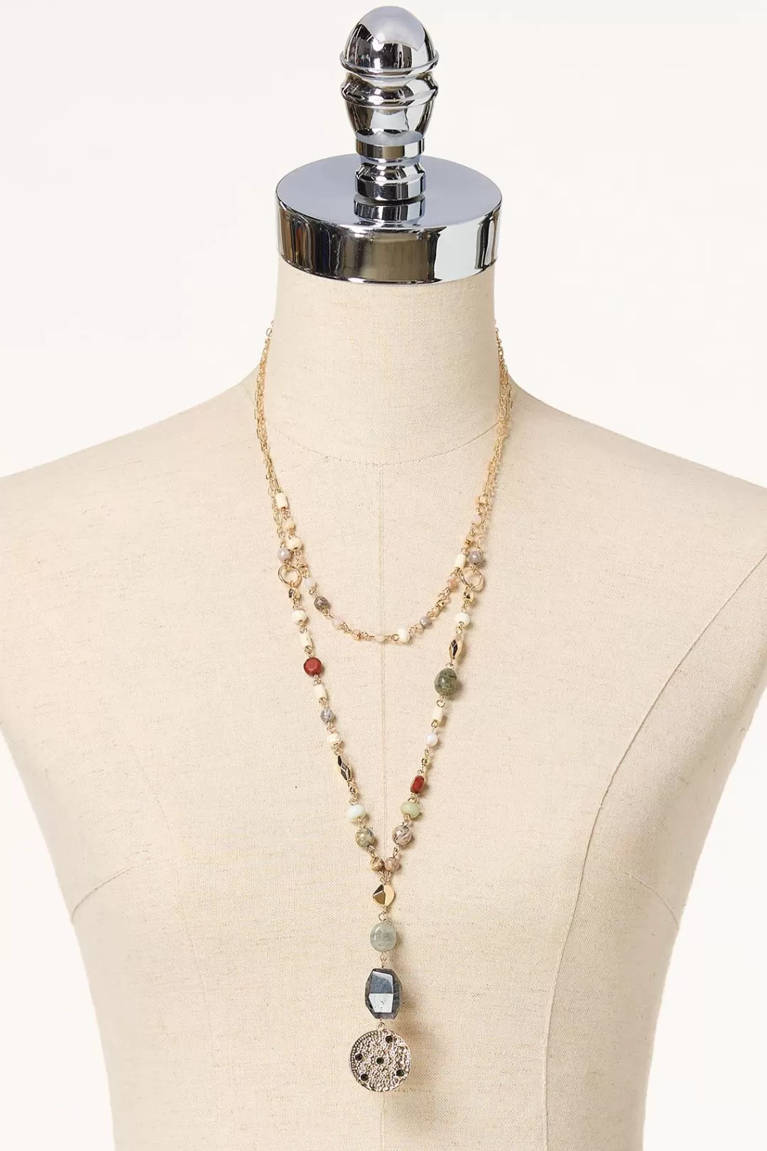 Cato Sets | Necklaces | Layered Long Beaded Necklace Set