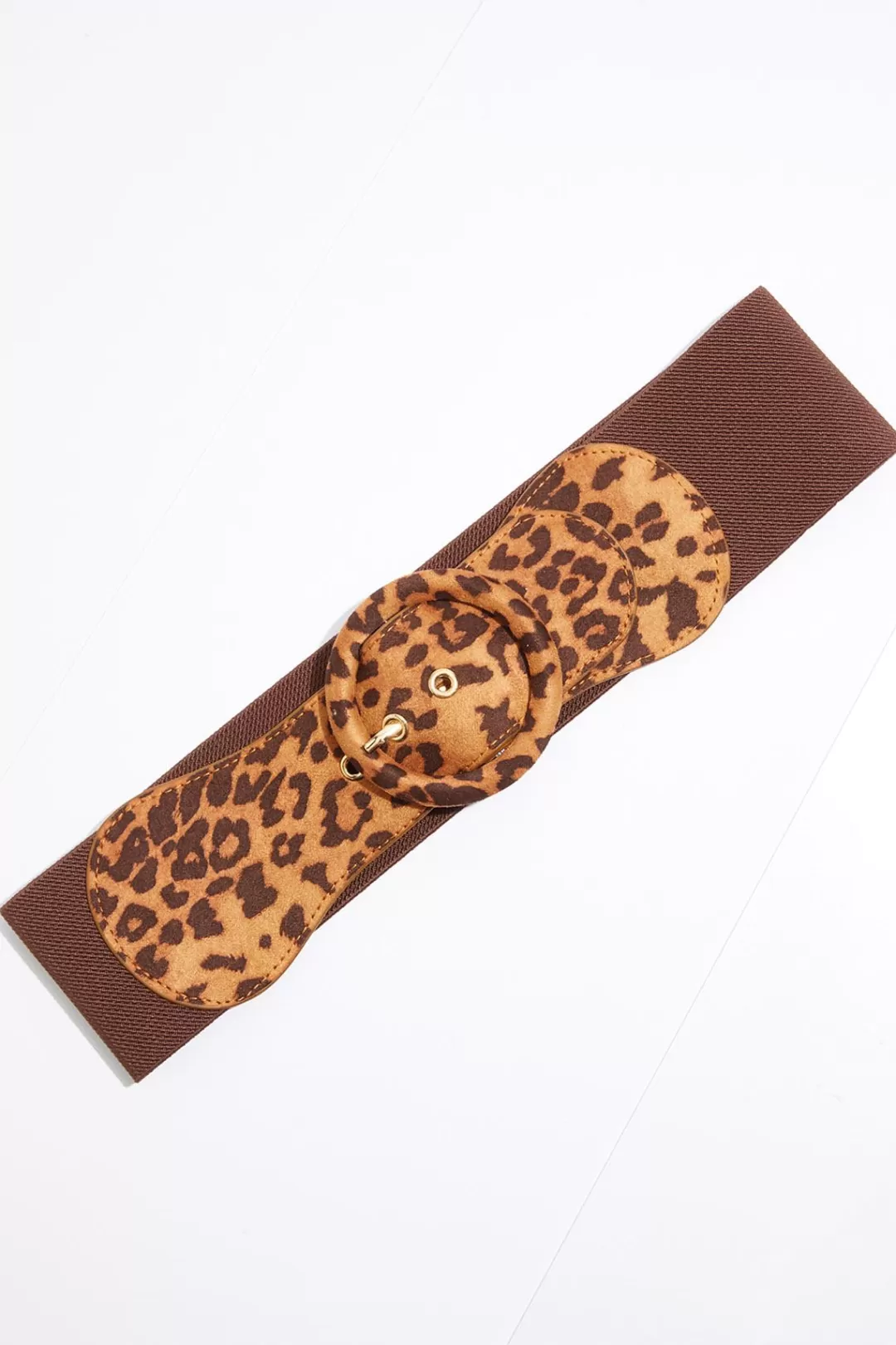 Cato Belts | Leopard Buckle Stretch Belt