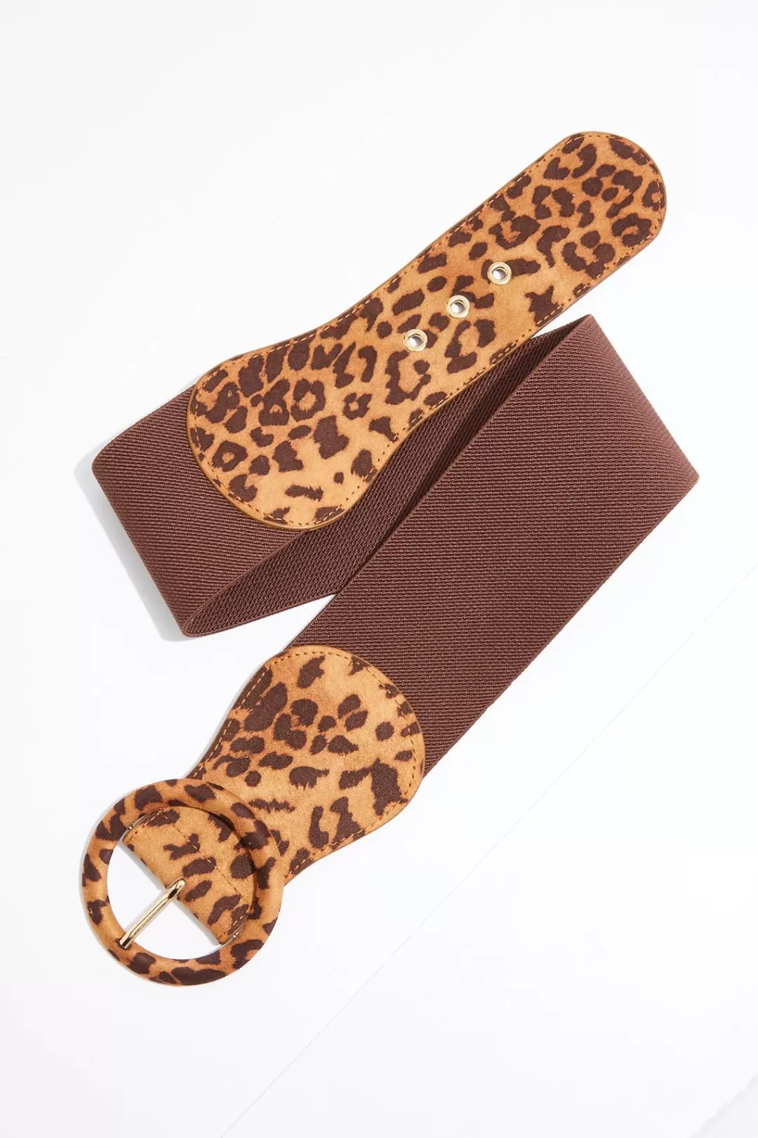 Cato Belts | Leopard Buckle Stretch Belt