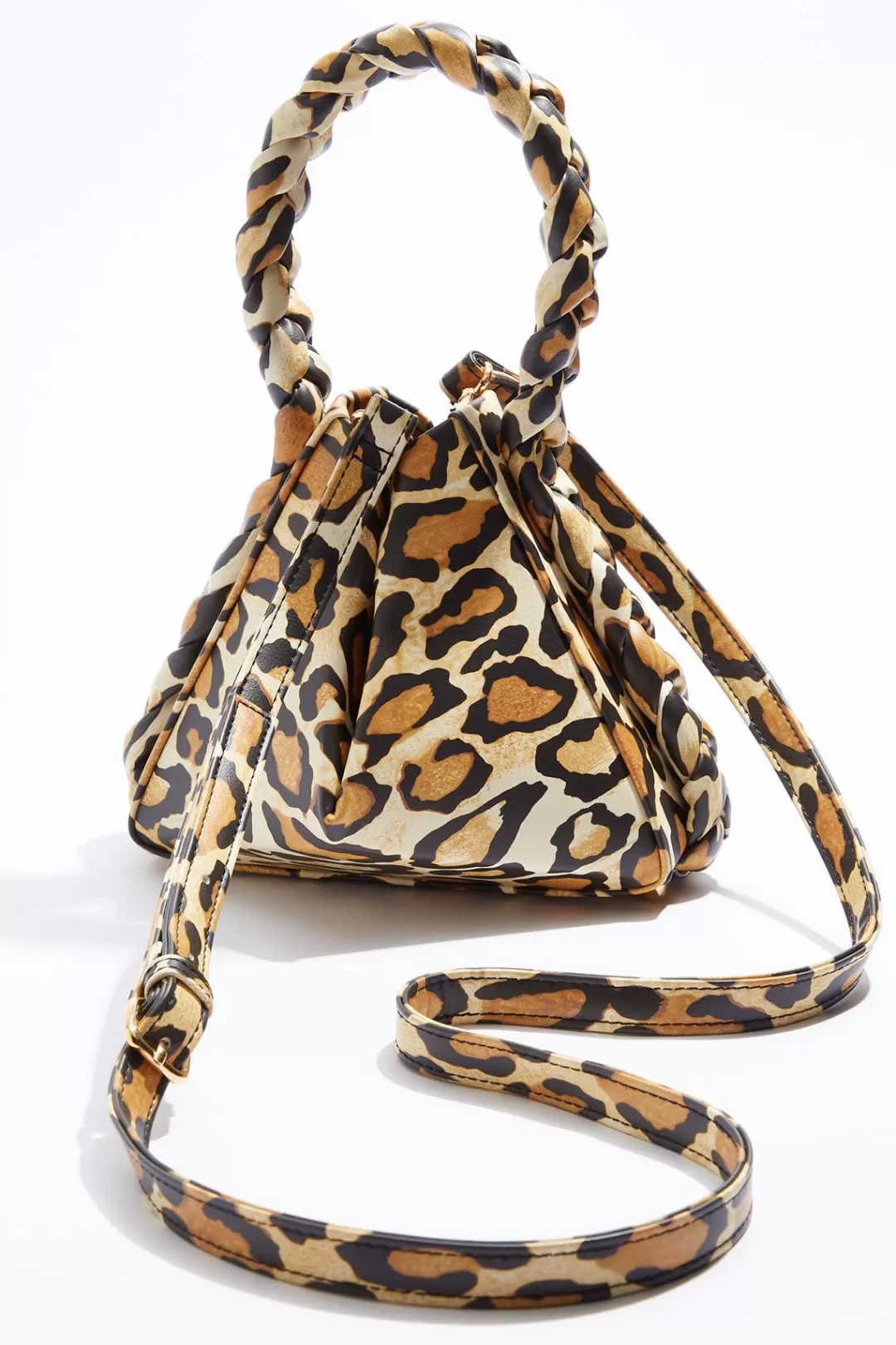 Cato Handbags | Leopard Expandable Mini Bag