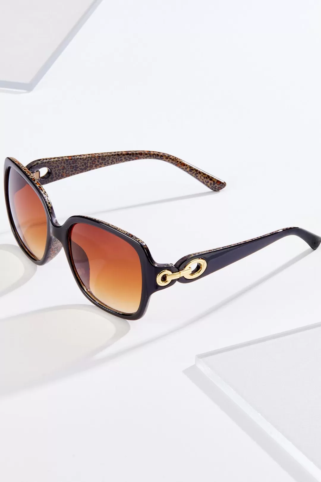 Cato Sunglasses | Leopard Square Sunglasses