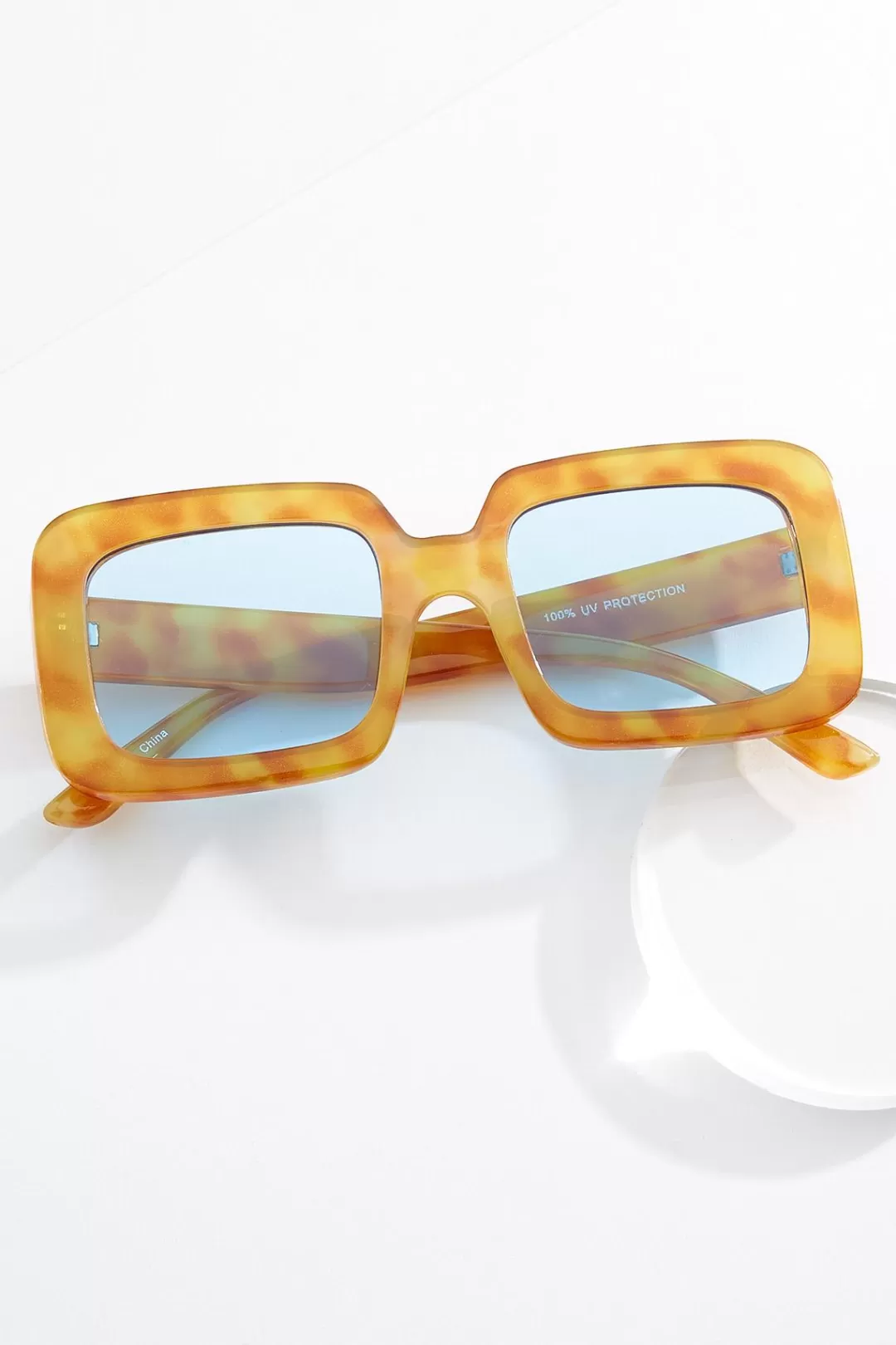 Cato Sunglasses | Light Tortoise Square Sunglasses