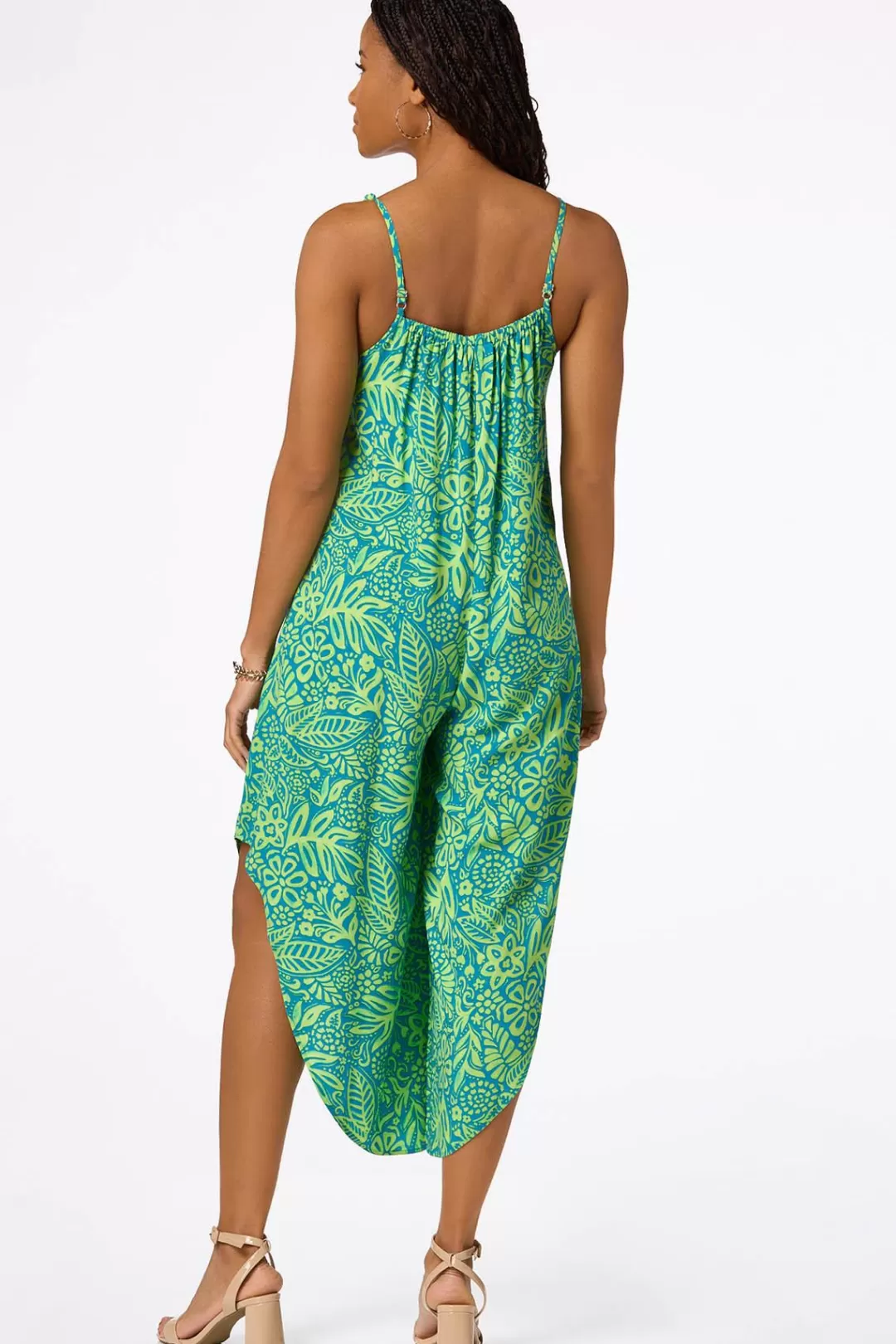 Cato Dresses | Lime Blue Genie Jumpsuit