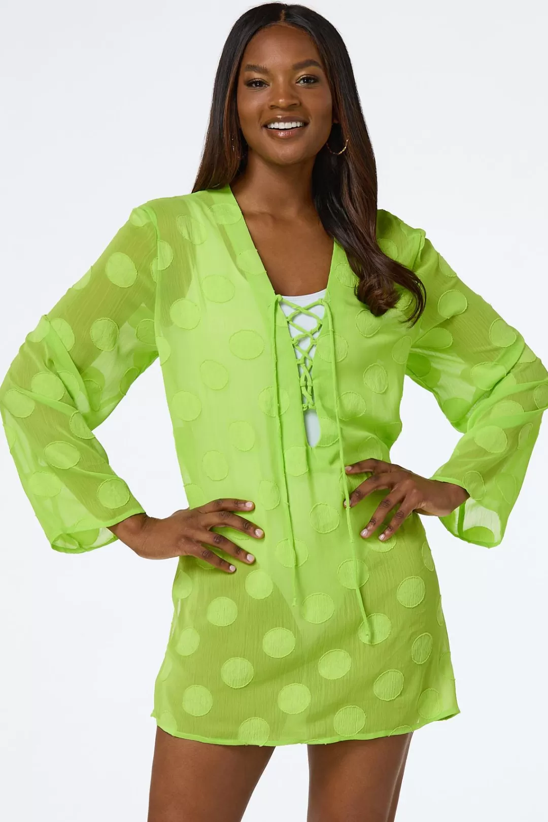 Cato Cover Ups | Polka Dot Cover- Up