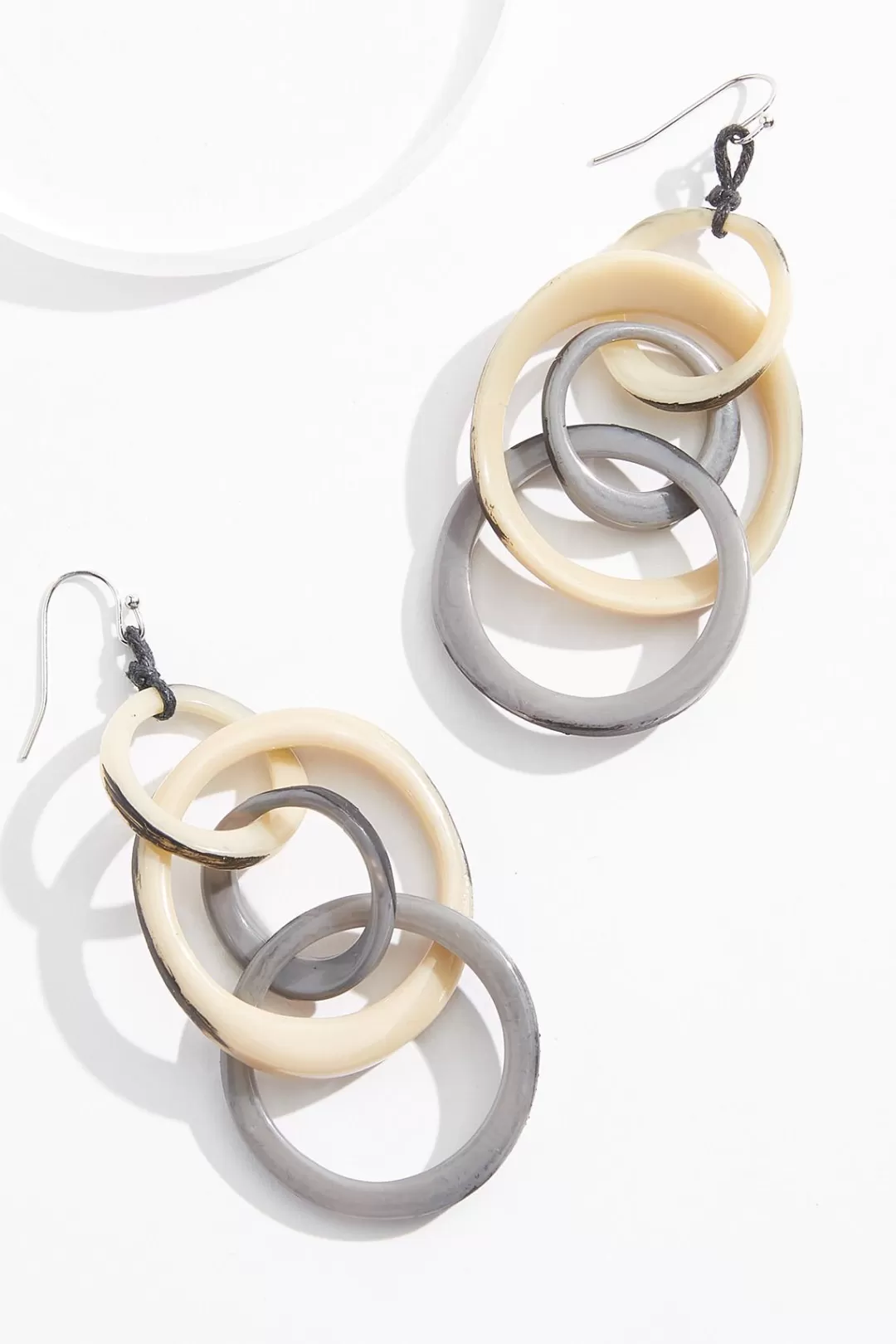 Cato Earrings | Lucite Circle Link Earrings