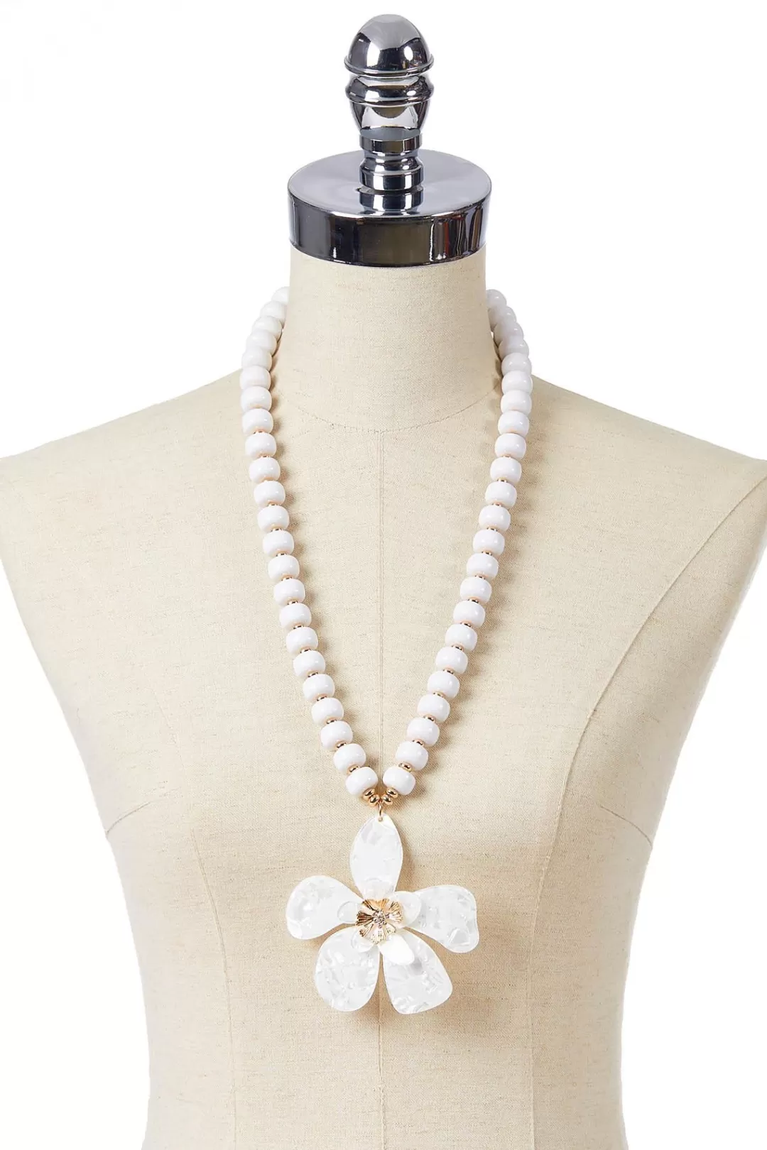 Cato Necklaces | Lucite Flower Statement Necklace