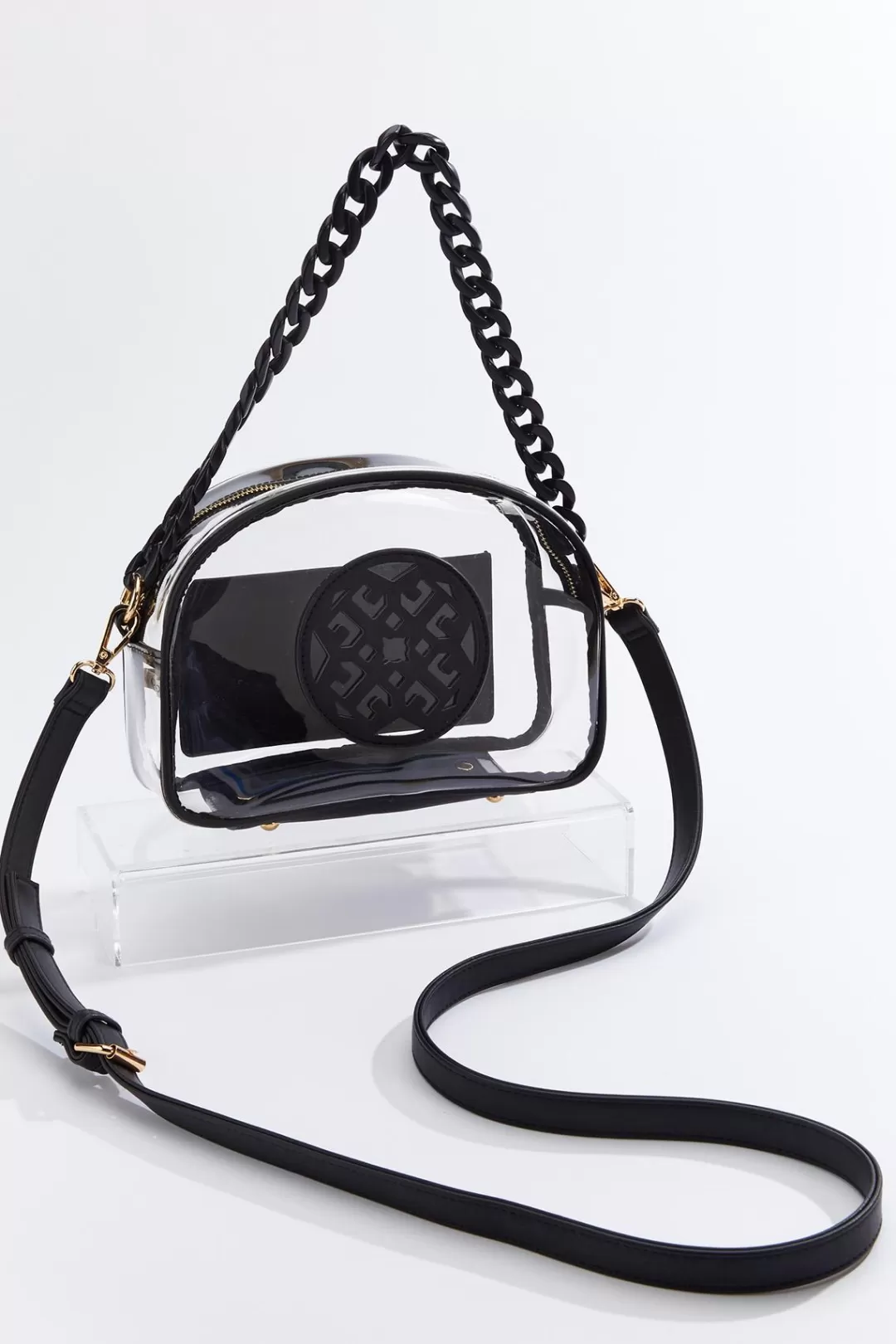 Cato Handbags | Lucite Medallion Crossbody