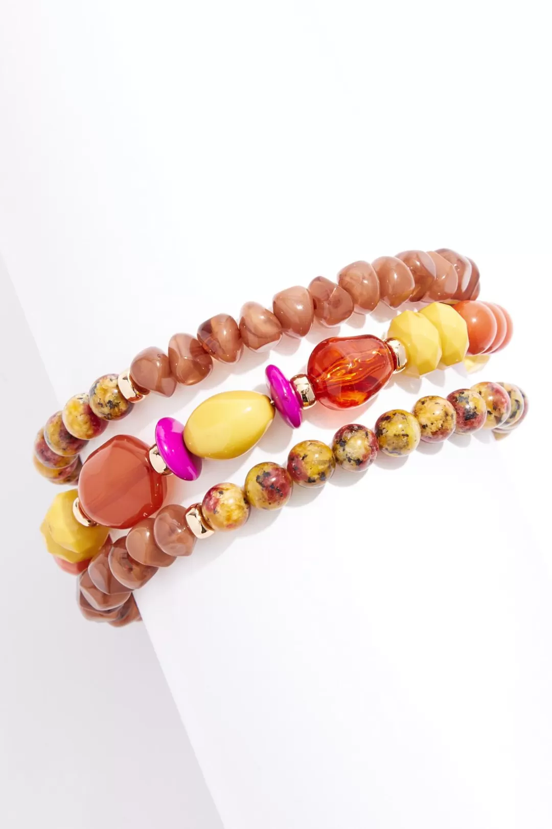 Cato Bracelets | Lucite Bead Coil Bracelet