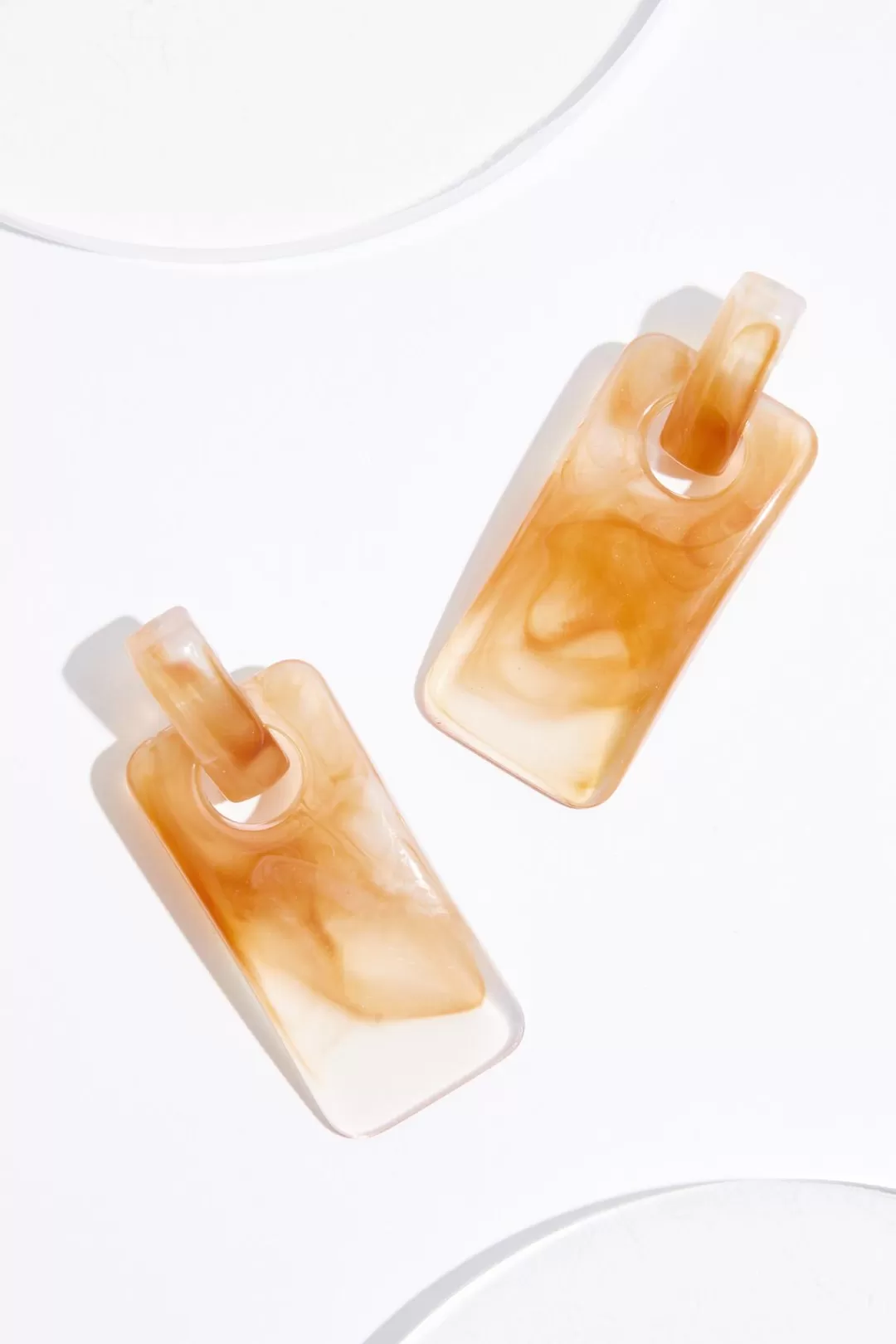 Cato Earrings | Lucite Rectangle Earrings