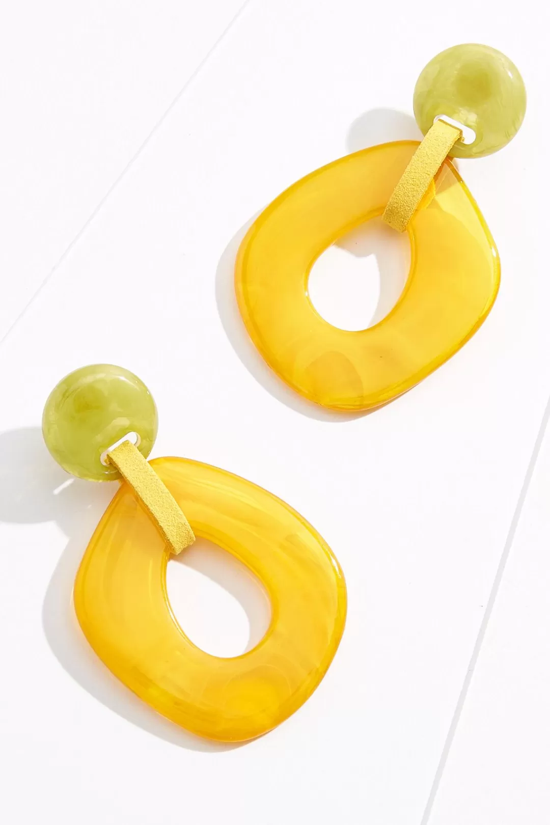 Cato Earrings | Lucite Shape Dangle Earrings