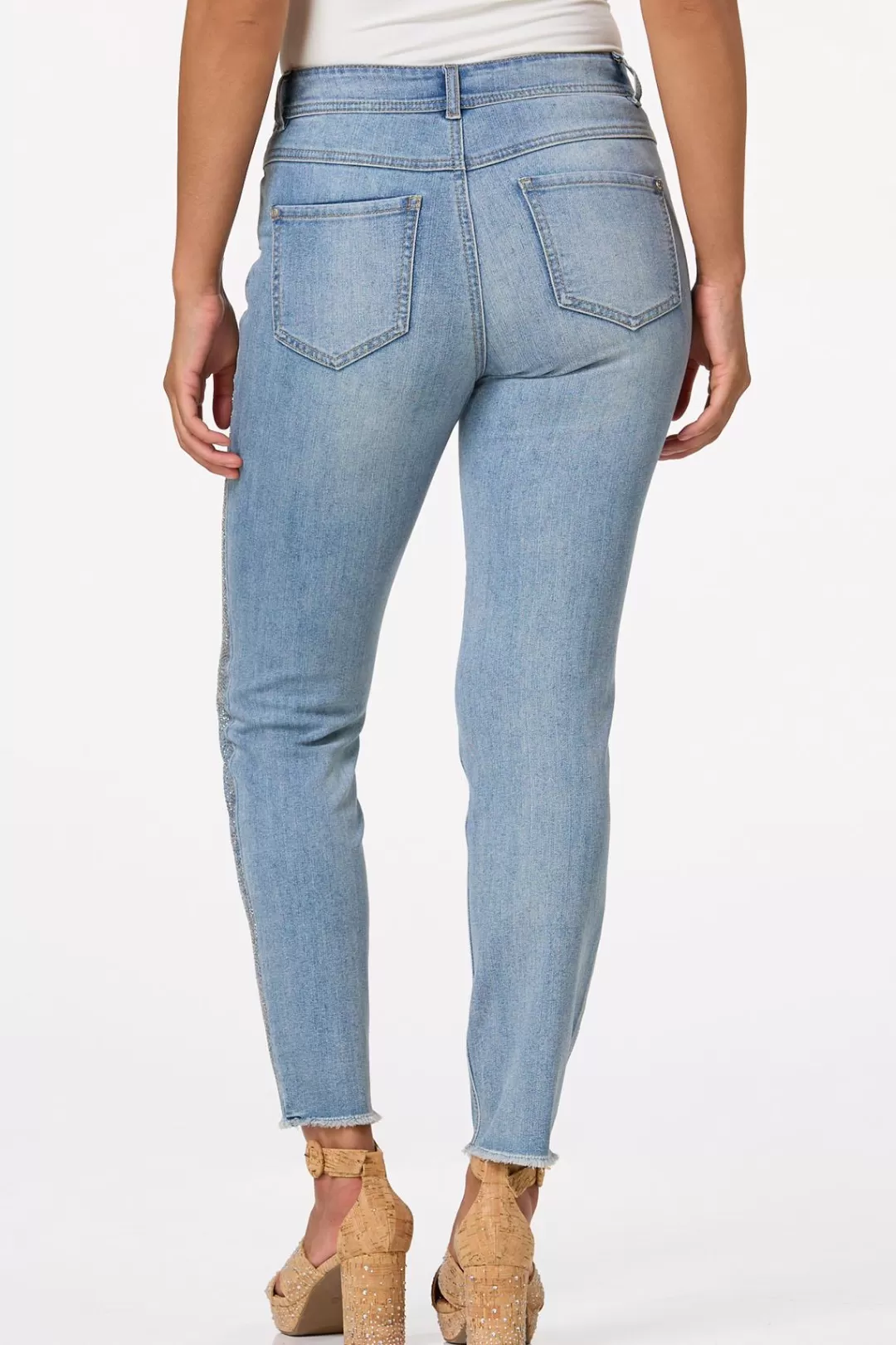 Cato Jeans | Metal Stud Ankle Jeans