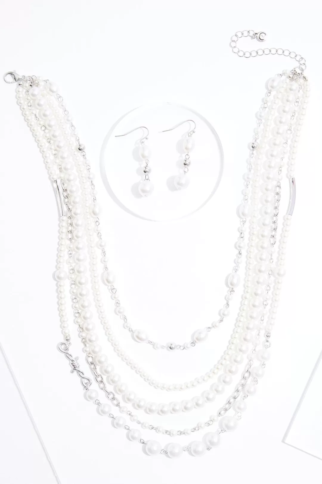 Cato Sets | Necklaces | Mixed Pearl Layered Necklace Set