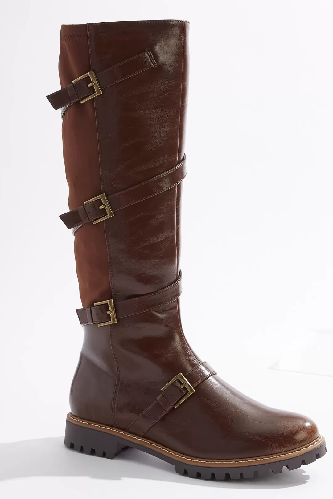 Cato Boots | Multi Buckle Strap Riding Boots