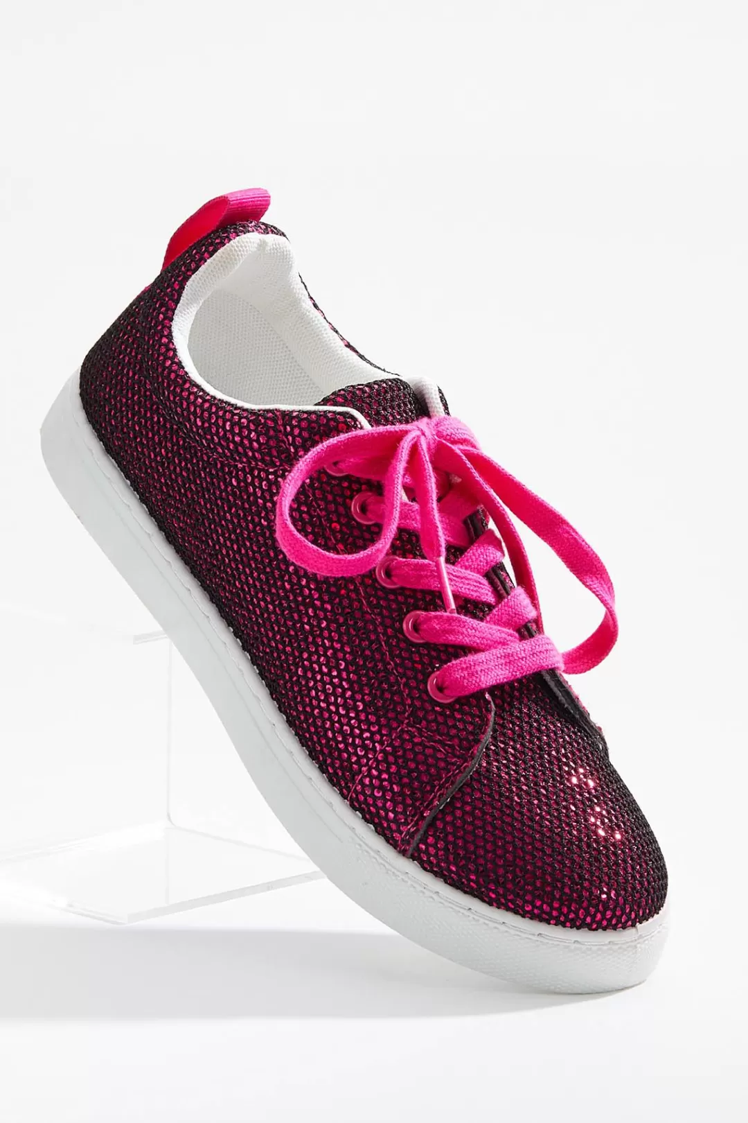 Cato Sneakers | Netted Sequin Sneakers