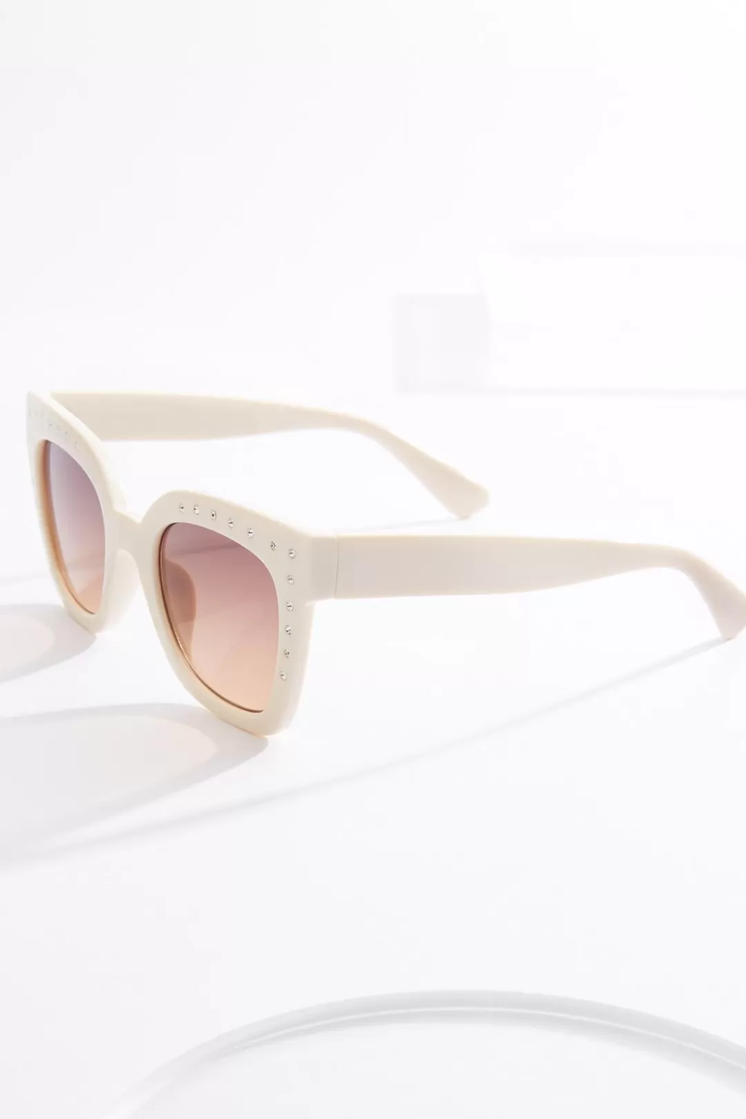 Cato Sunglasses | Neutral Embellished Sunglasses