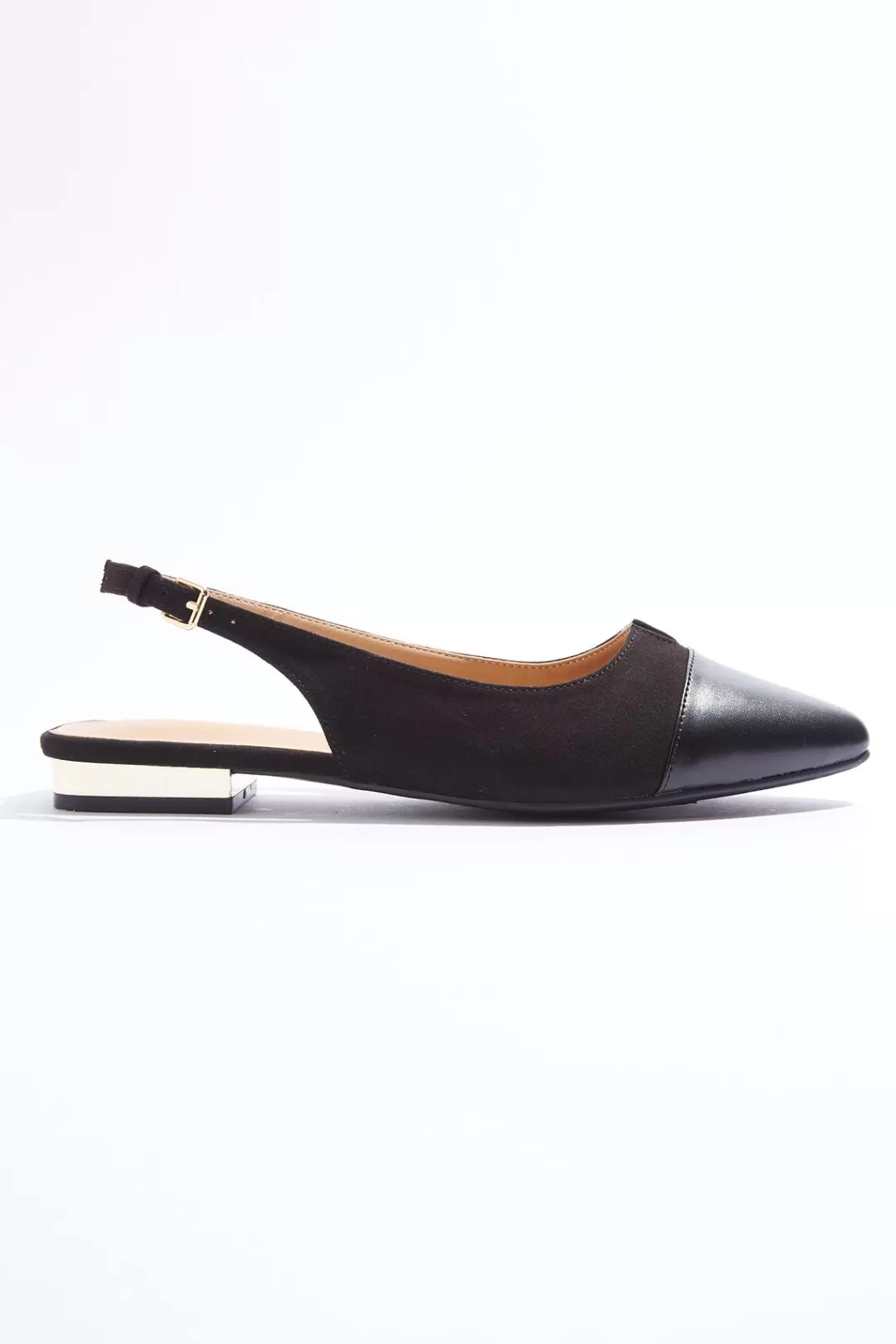 Cato Flats | Notch Vamp Slingback Flats