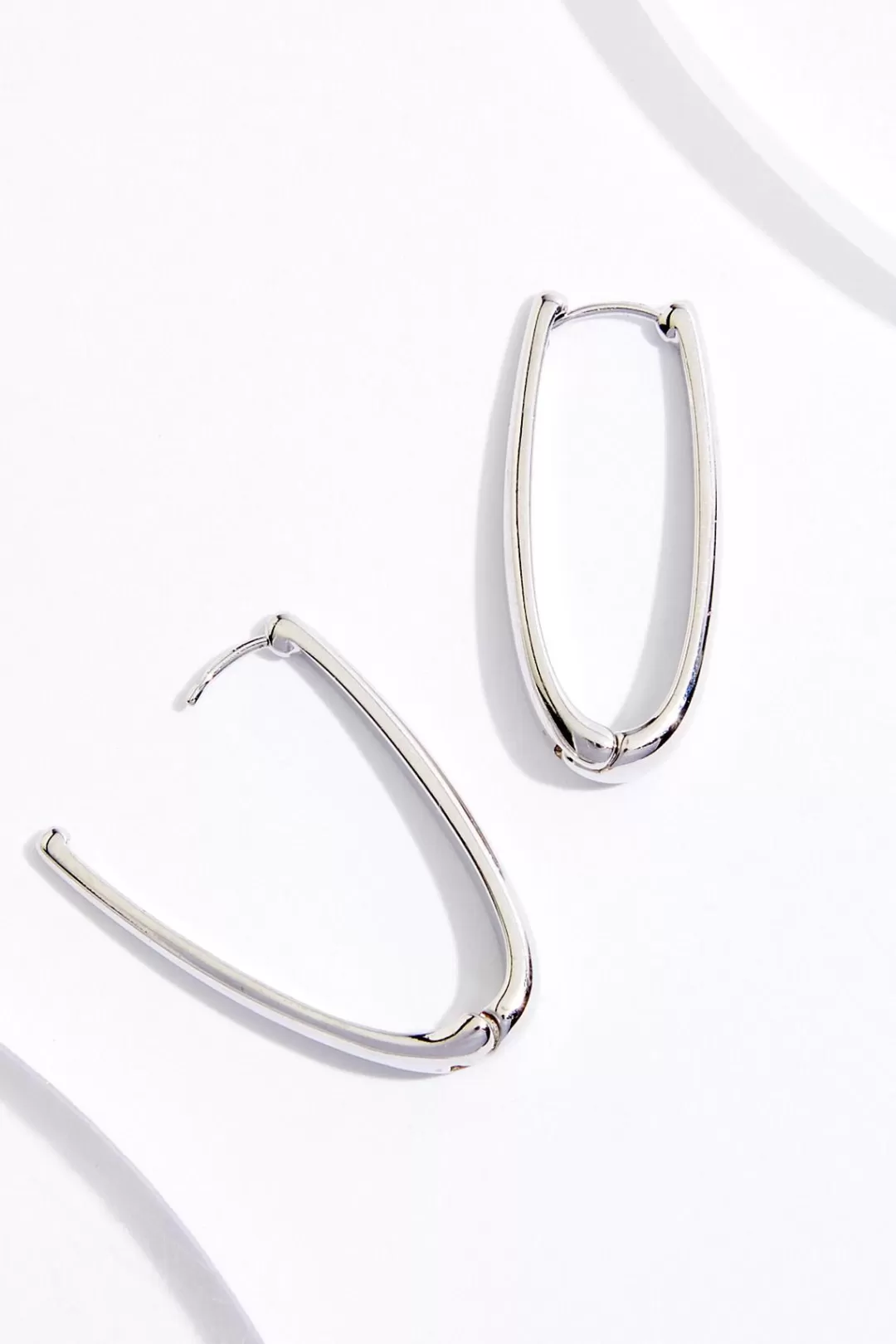 Cato Earrings | Oblong Hoop Earrings