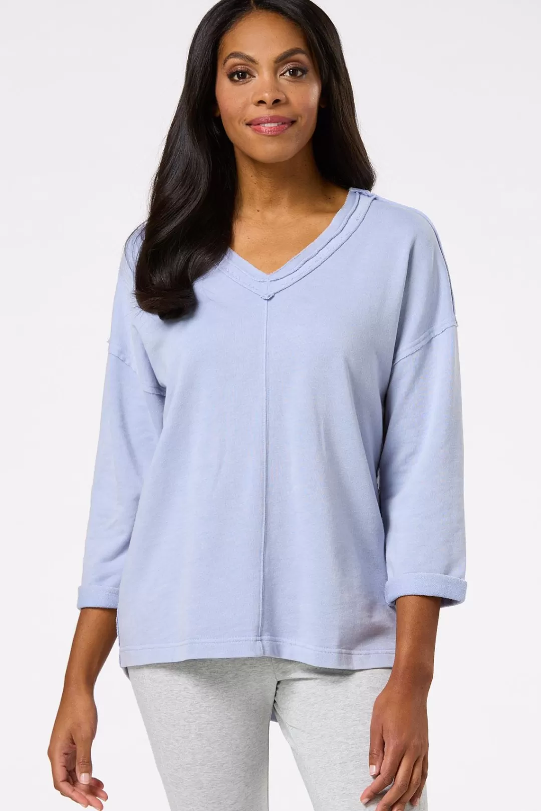 Cato Athleisure | Tops | Ocean Tide French Terry Top