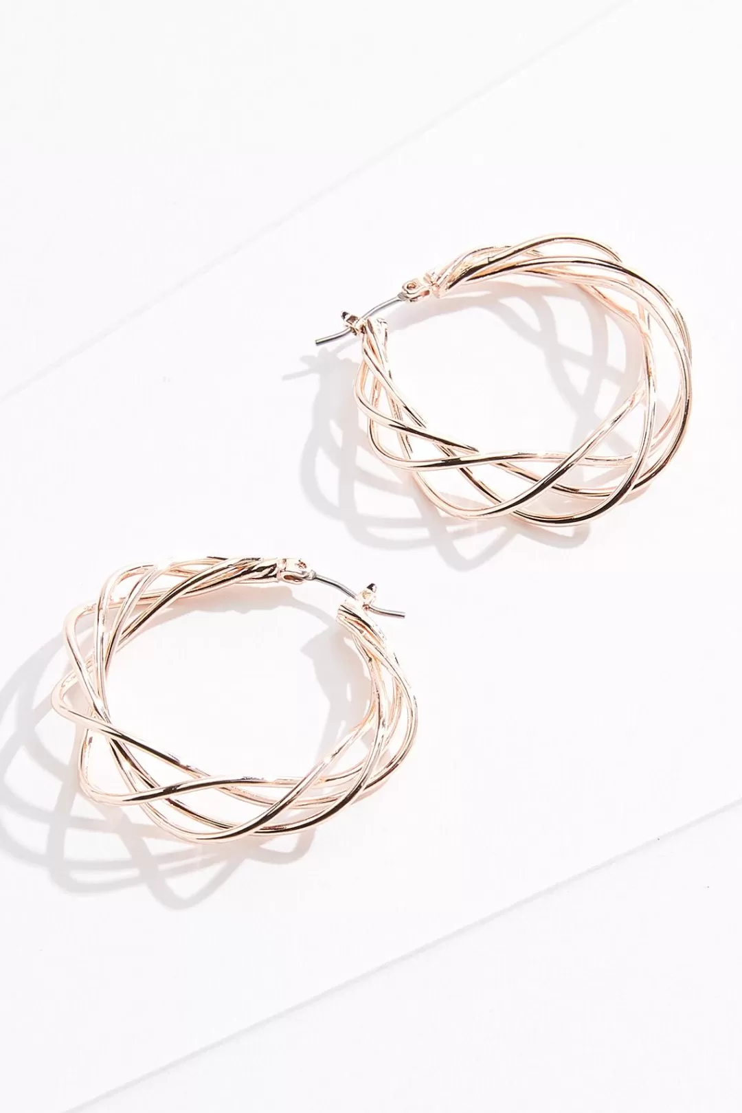 Cato Earrings | Open Wire Hoop Earrings