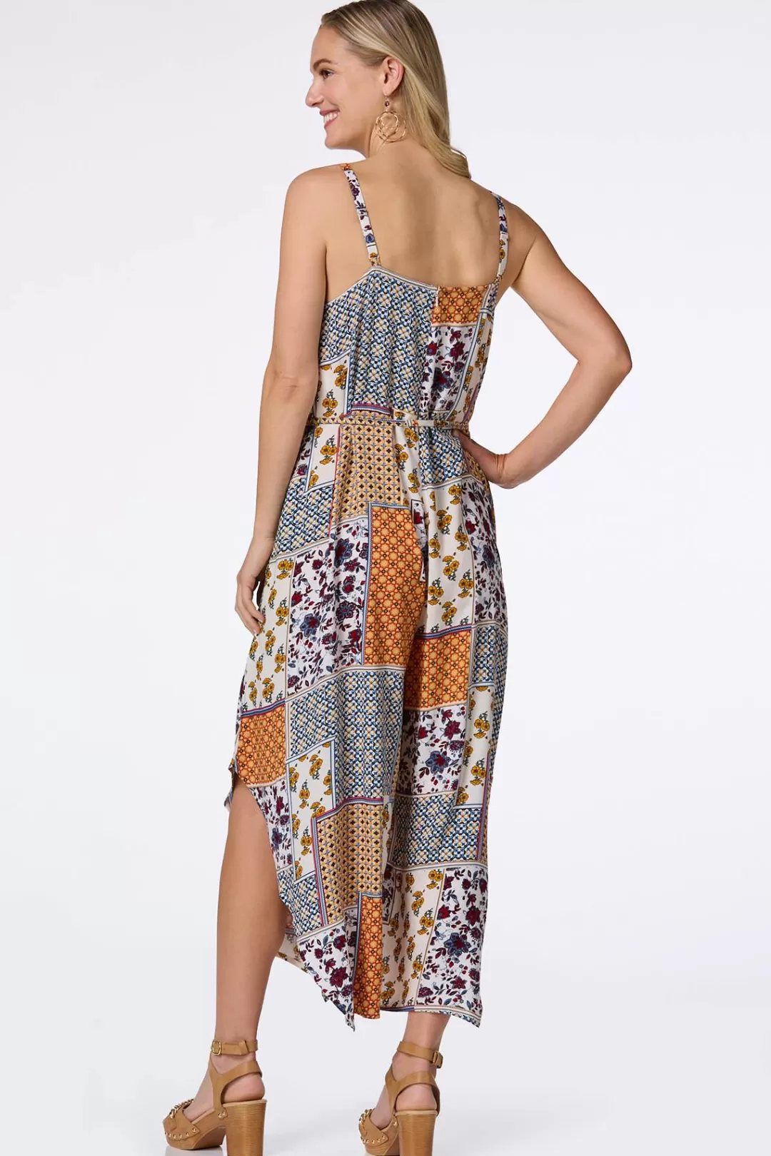 Cato Dresses | Patchwork Genie Jumpsuit