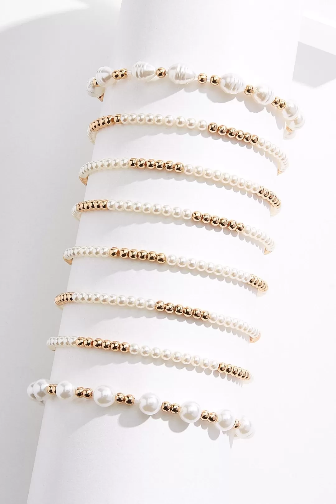 Cato Bracelets | Pearl Ball Multi Band Bracelet Set