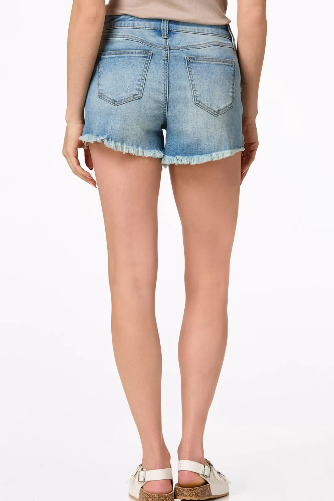 Cato Shorts | Jeans | Pearl Crochet Denim Shorts