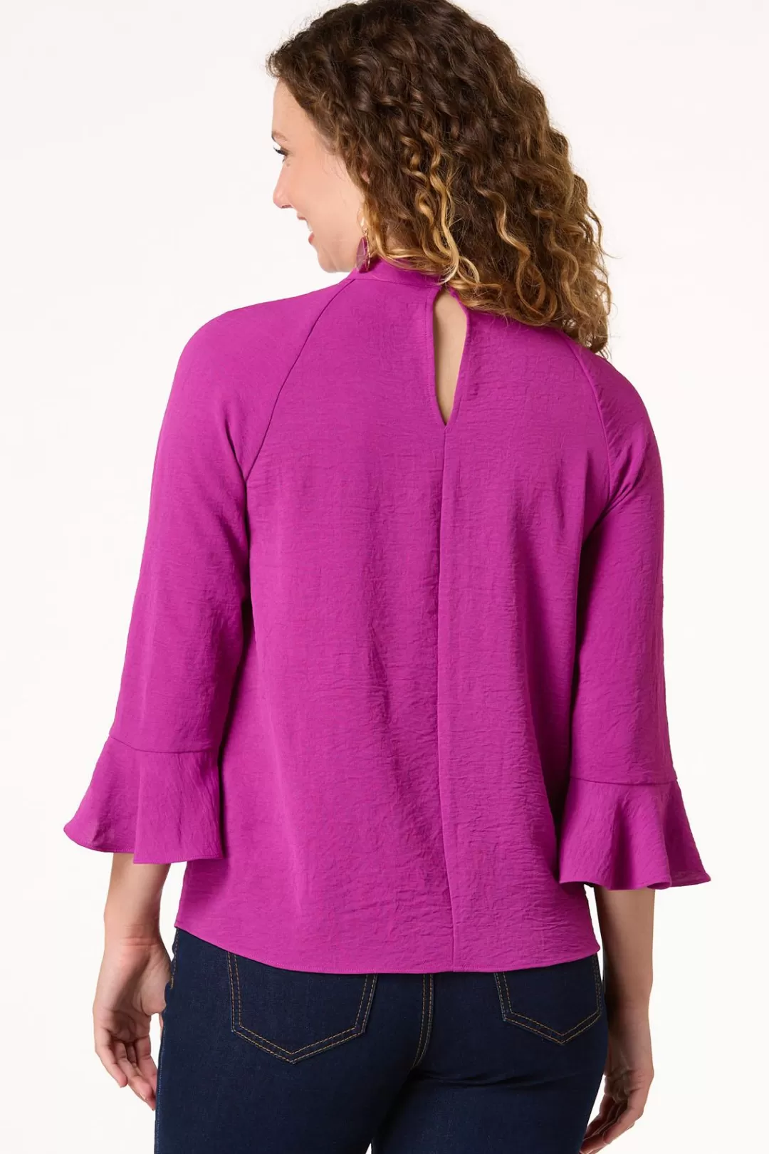 Cato Petites | Tops | Petite Keyhole Mock Neck Top