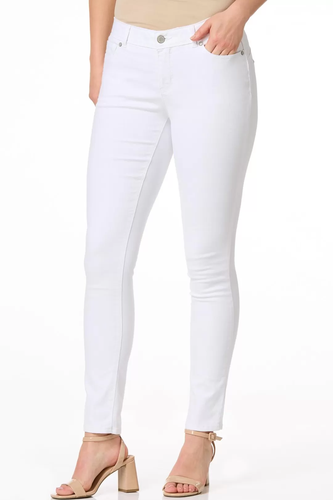 Cato Jeans | Petite The Perfect Jean - White Skinny