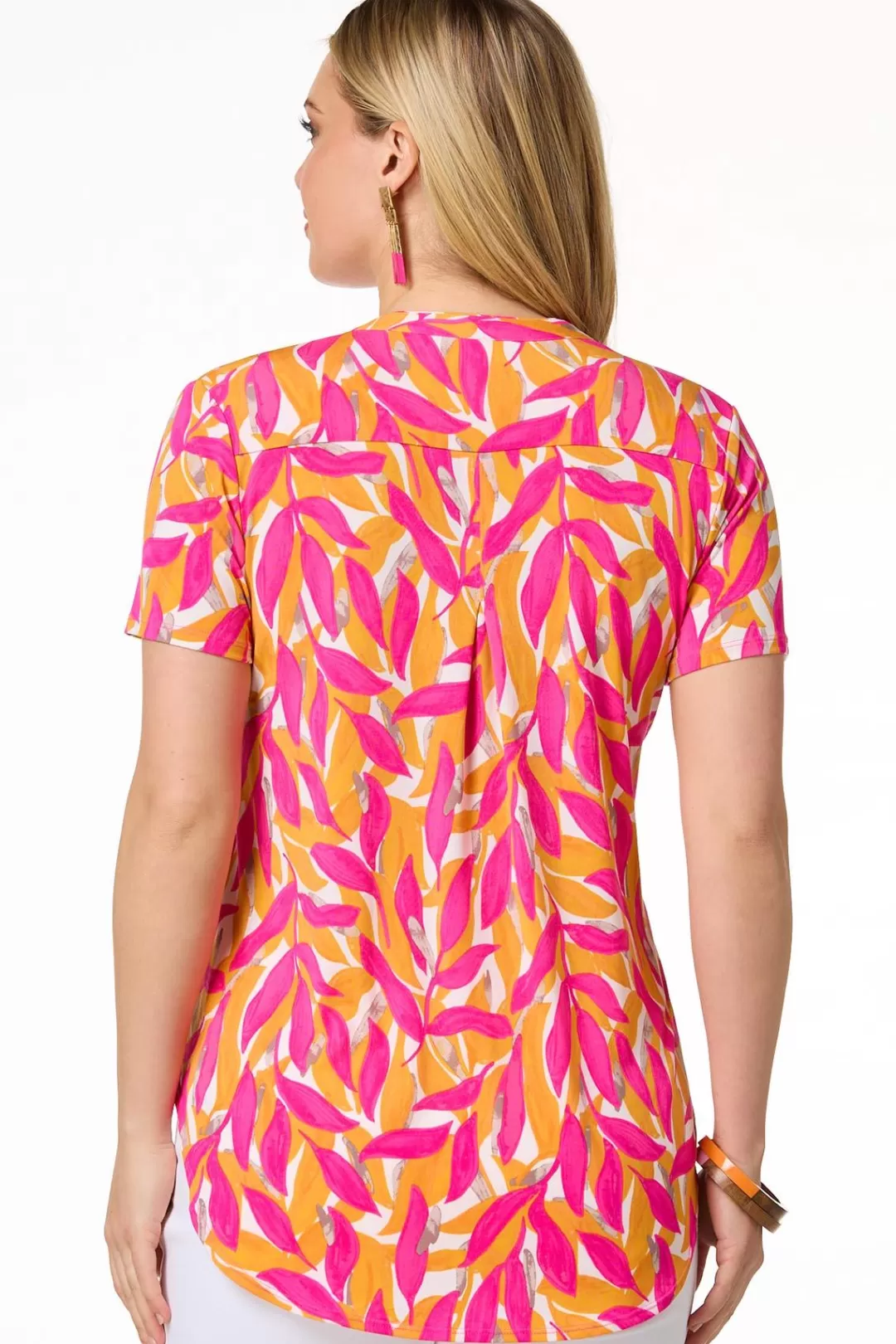 Cato Tops | Pink Island Glo Shirt