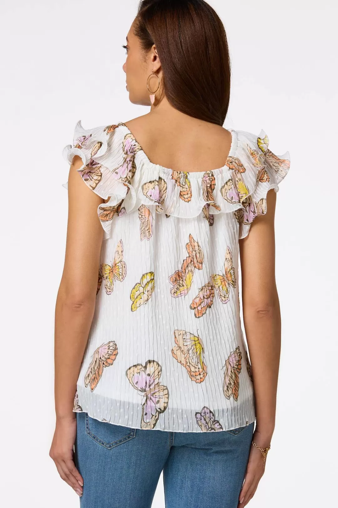 Cato Tops | Pleated Butterfly Top