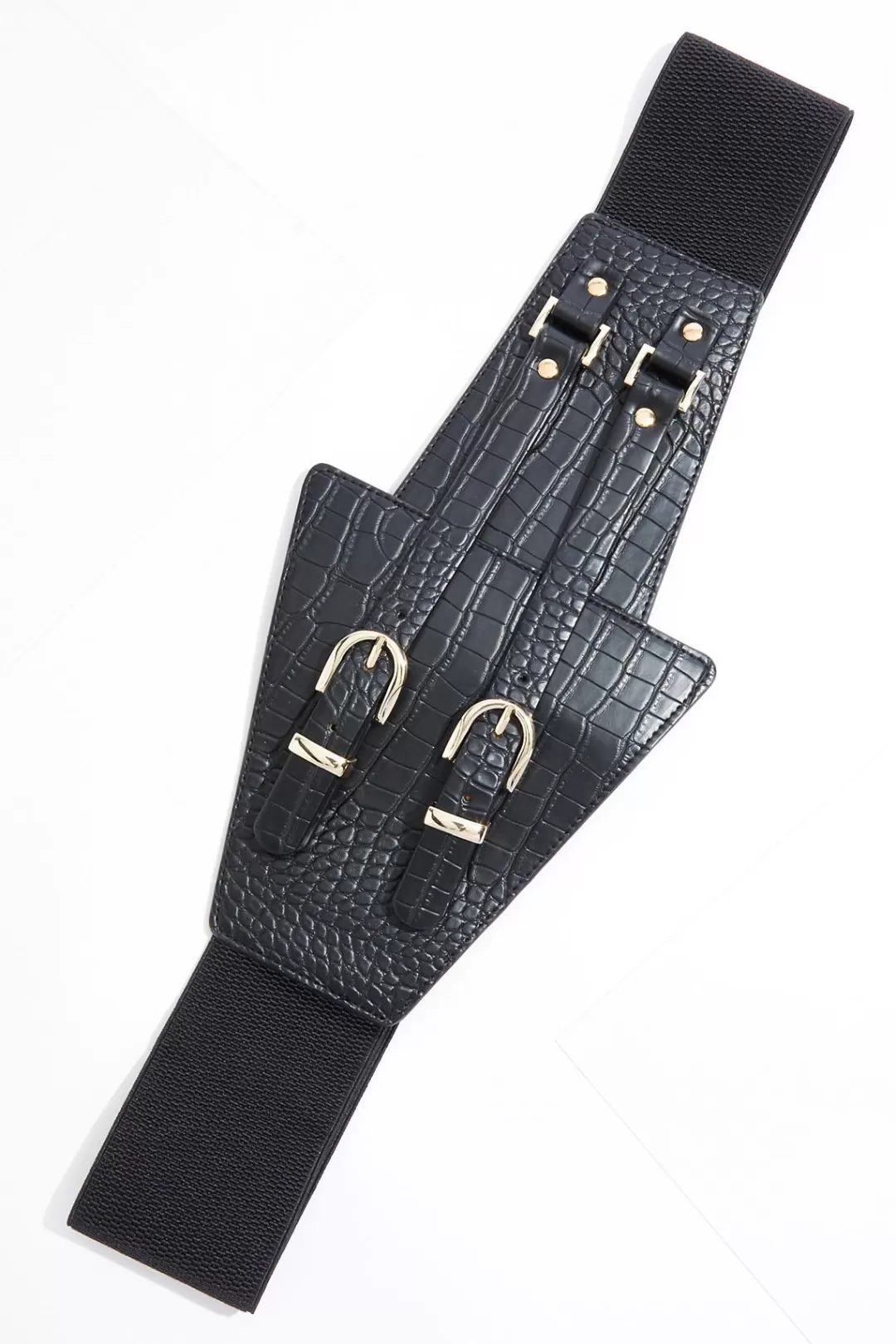 Cato Belts | Plus Size Double Buckle Statement Stretch Belt