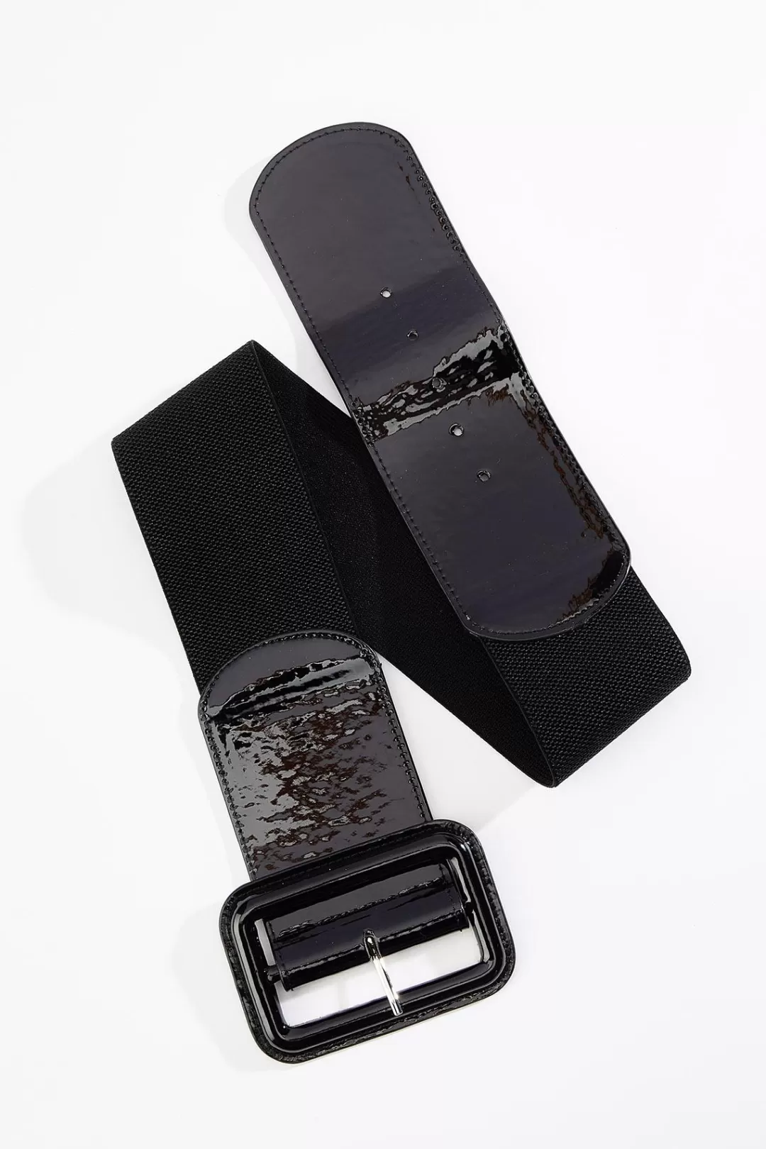 Cato Belts | Plus Size Oversized Patent Buckle Stretch Belt