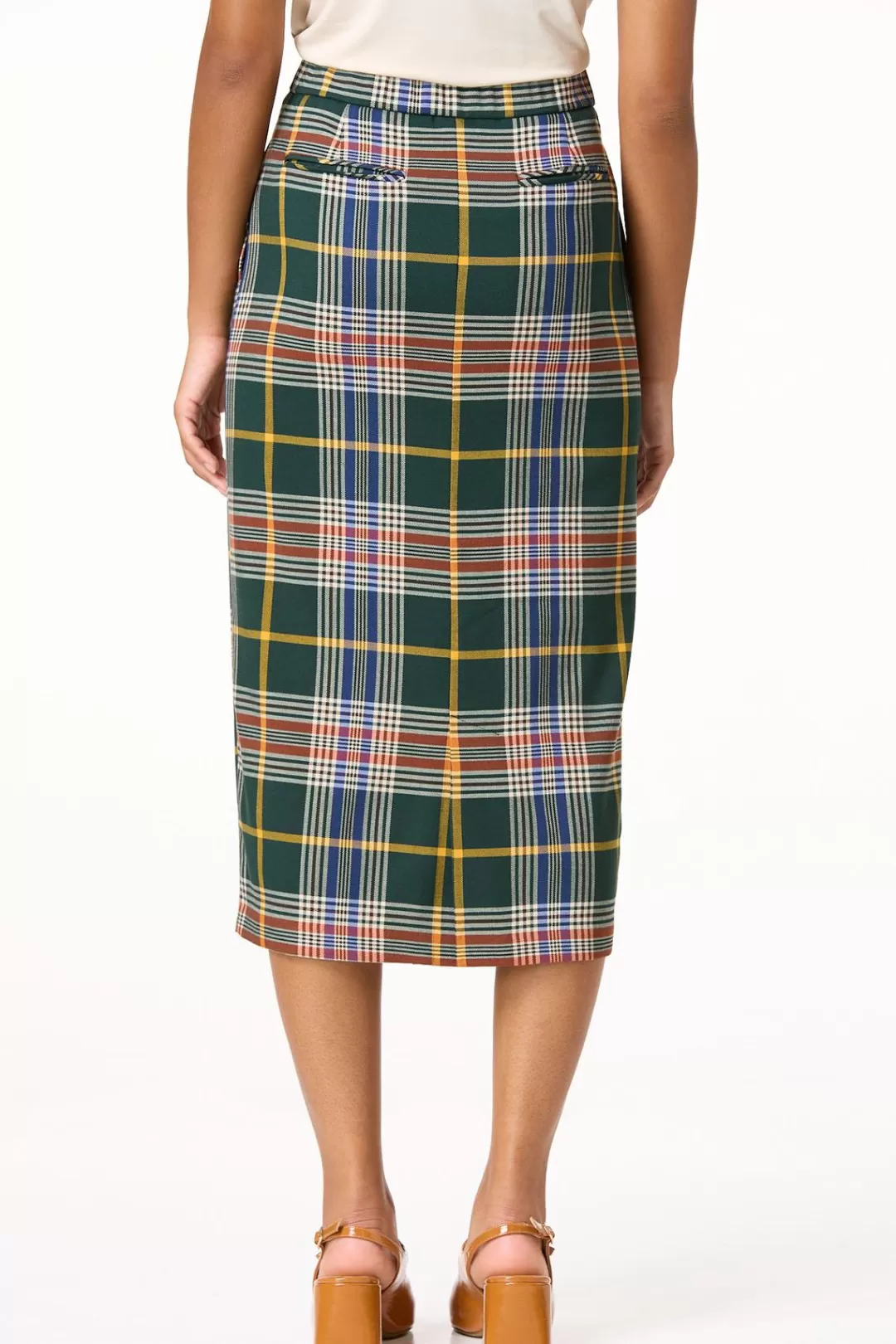 Cato Skirts | Preppy Plaid Pencil Skirt