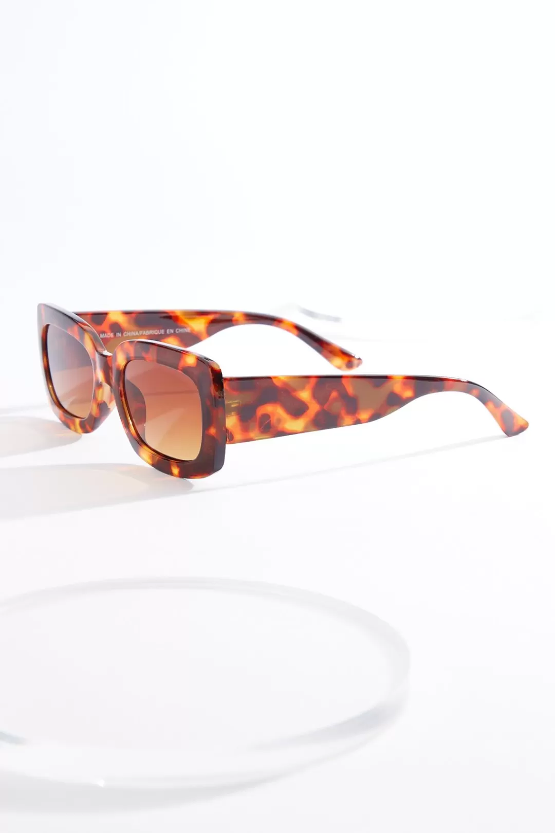 Cato Sunglasses | Rectangle Tortoise Sunglasses