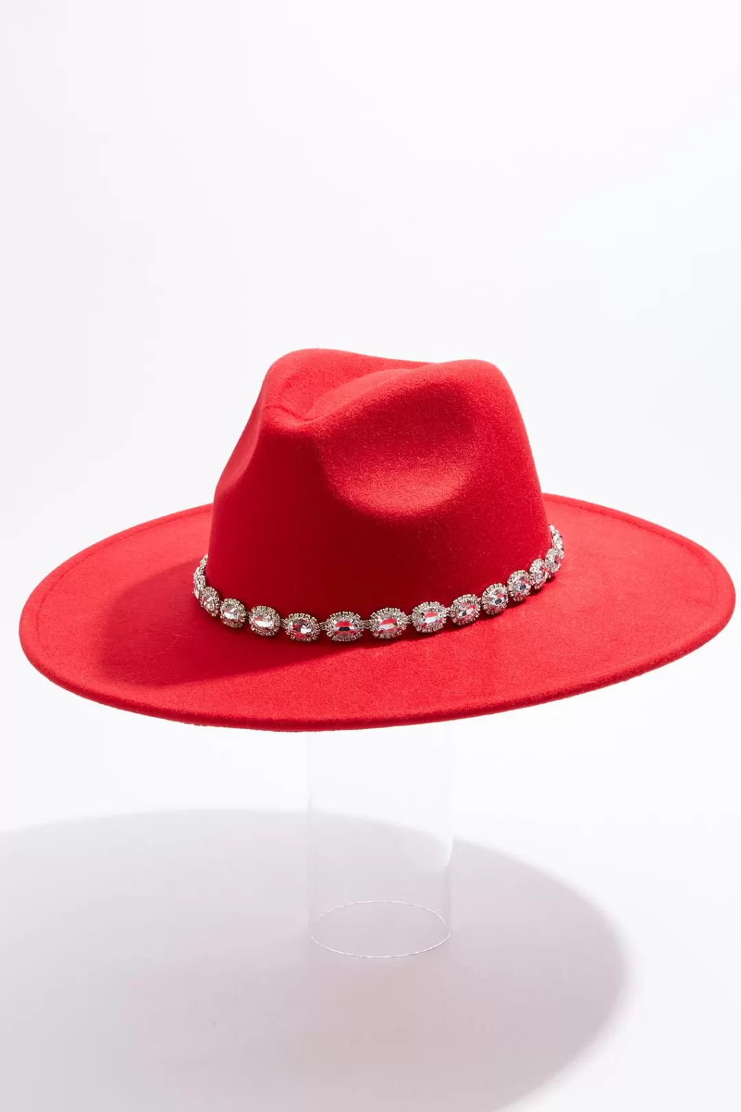 Cato Hats & Hair | Rhinestone Band Red Panama Hat