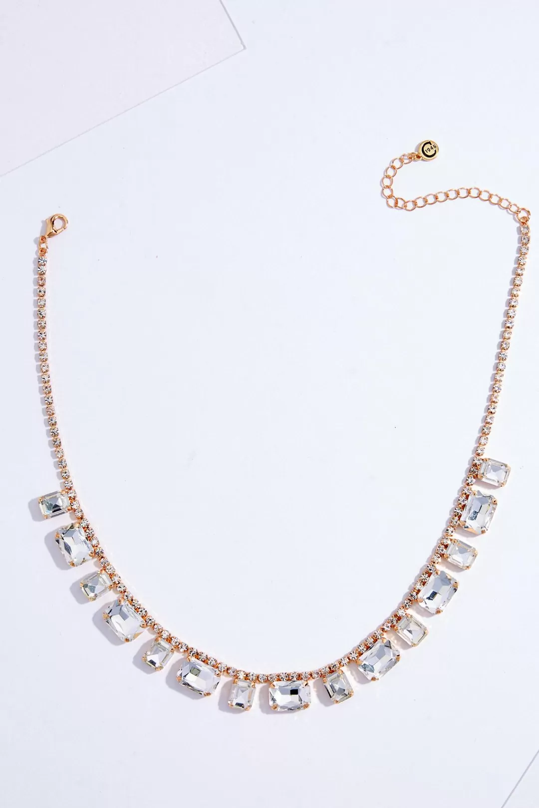 Cato Necklaces | Rhinestone Glass Short Necklace