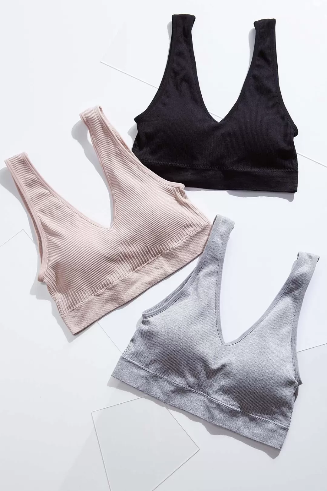 Cato Intimates | Ribbed Bralette Set